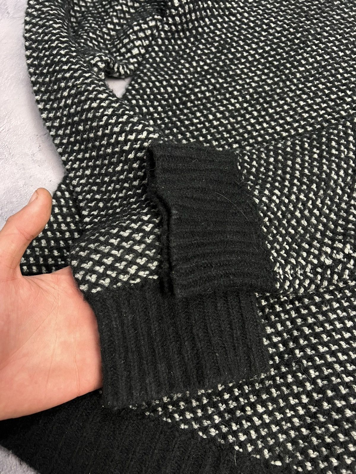 Alexander Wang Alexander Wang Knitted Woolen Hoodie Archive Clothing Size US M / EU 48-50 / 2 - 2 Thumbnail