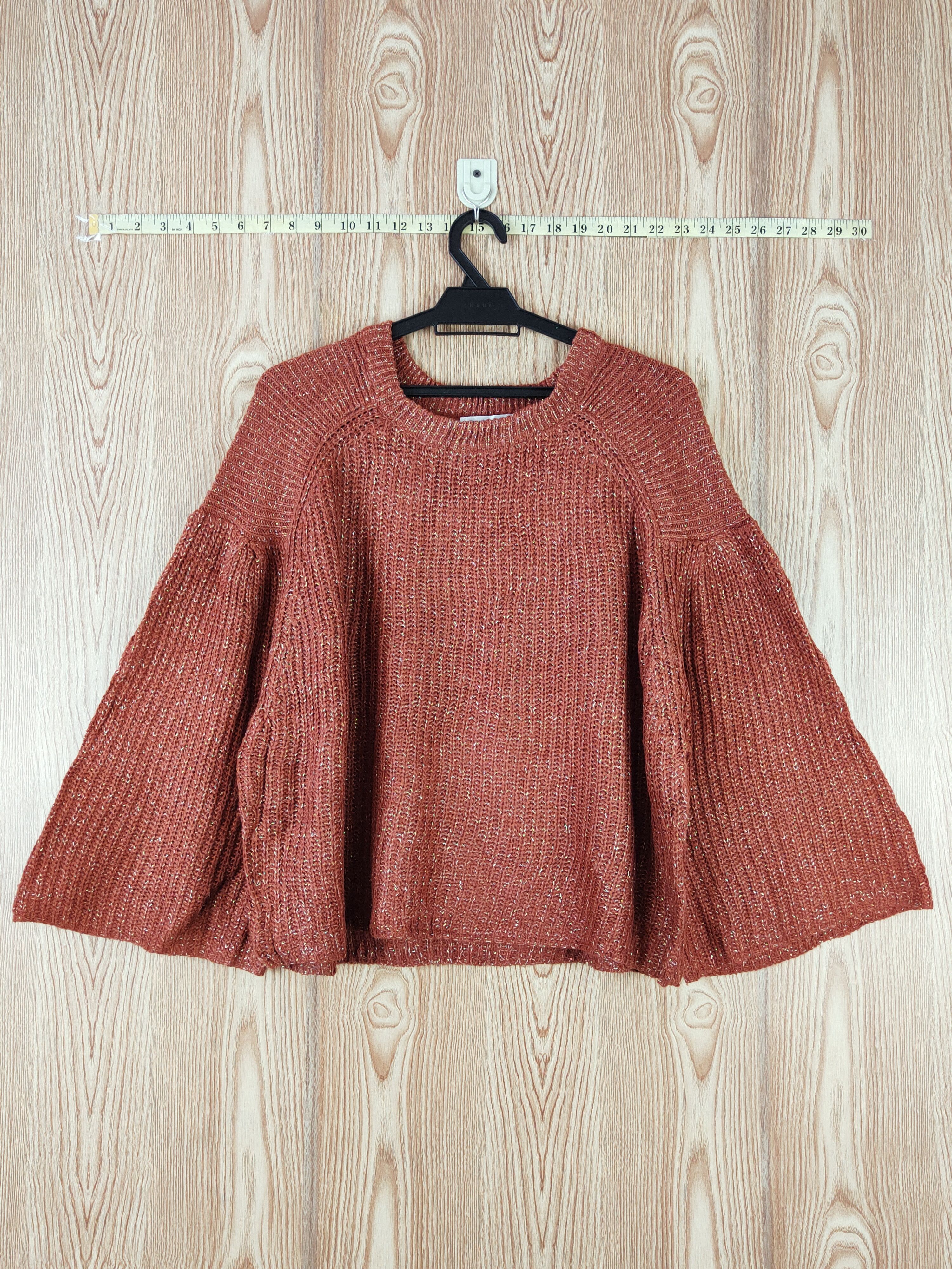 Japanese Brand × Vintage Healthy Karen Brown Knitwear Blouses #W552 Size L / US 10 / IT 46 - 1 Thumbnail