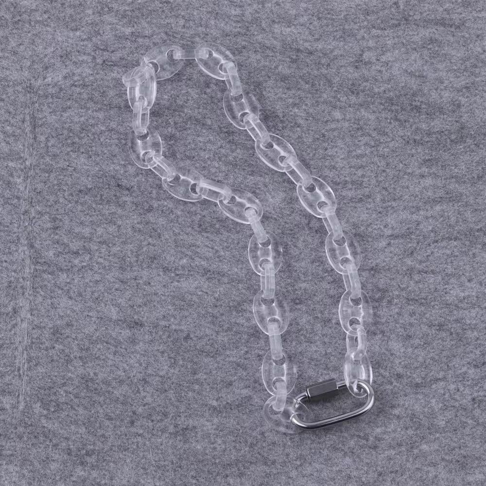 Jewelry Transparent Chain Lock Necklace Size ONE SIZE - 1 Thumbnail