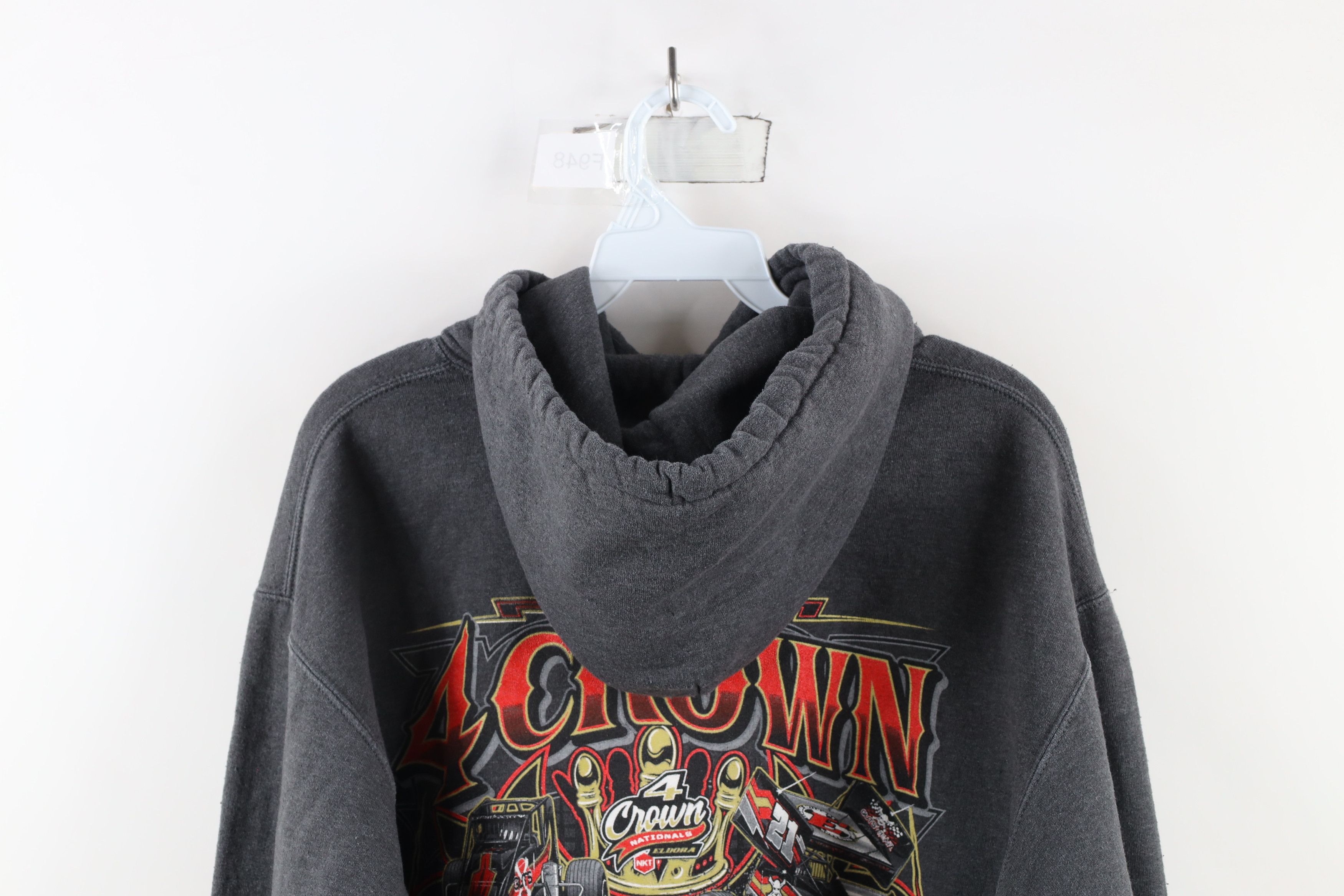Vintage Y2K Streetwear Speedway 4 Crown Nationals Racing Hoodie Size US XL / EU 56 / 4 - 11 Thumbnail