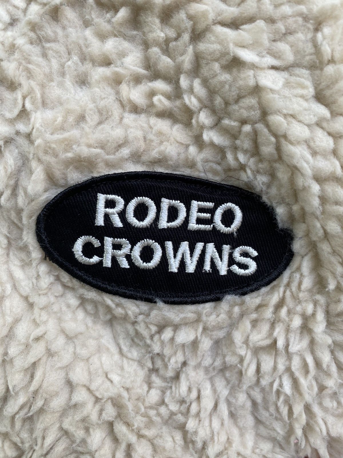 Vintage Vintage Rodeo Crowns Fleece Spellout Bomber Jacket Size US M / EU 48-50 / 2 - 9 Thumbnail