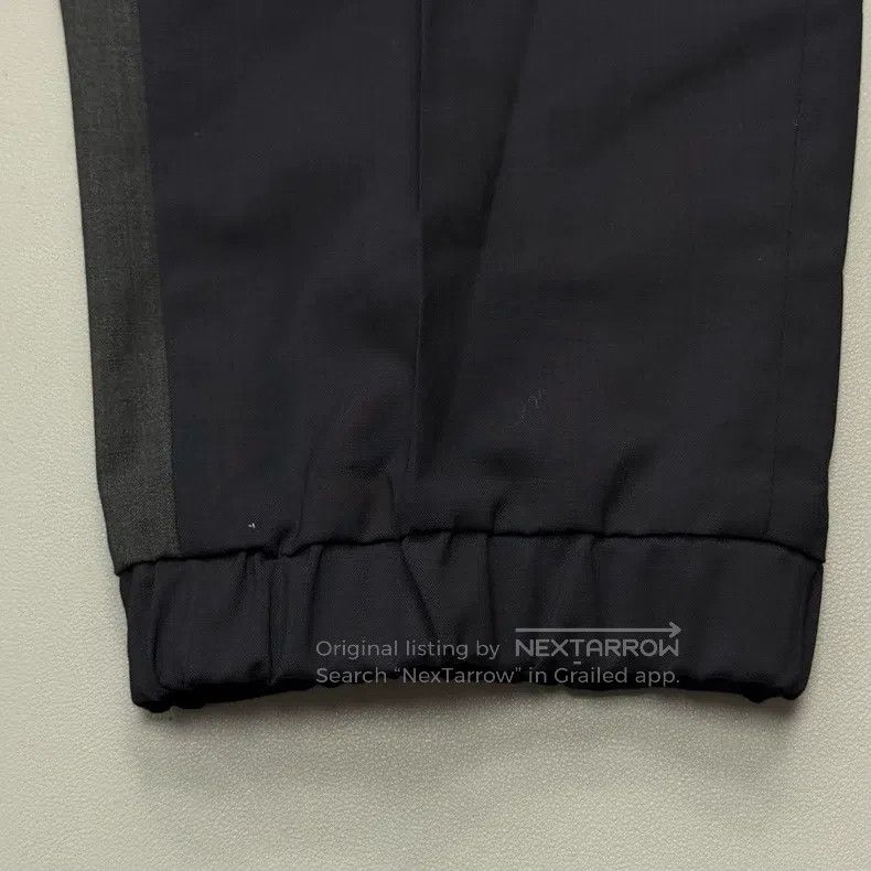 Prada Prada Dark blue sheep wool tie-up suit trousers Size 38R - 8 Thumbnail