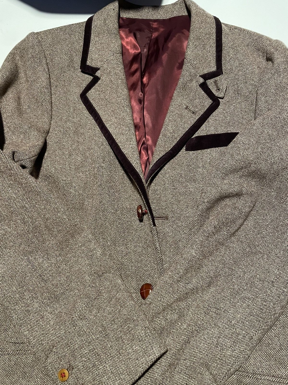 image of Trovata Wool Blazer in Brown, Men's (Size 44R)