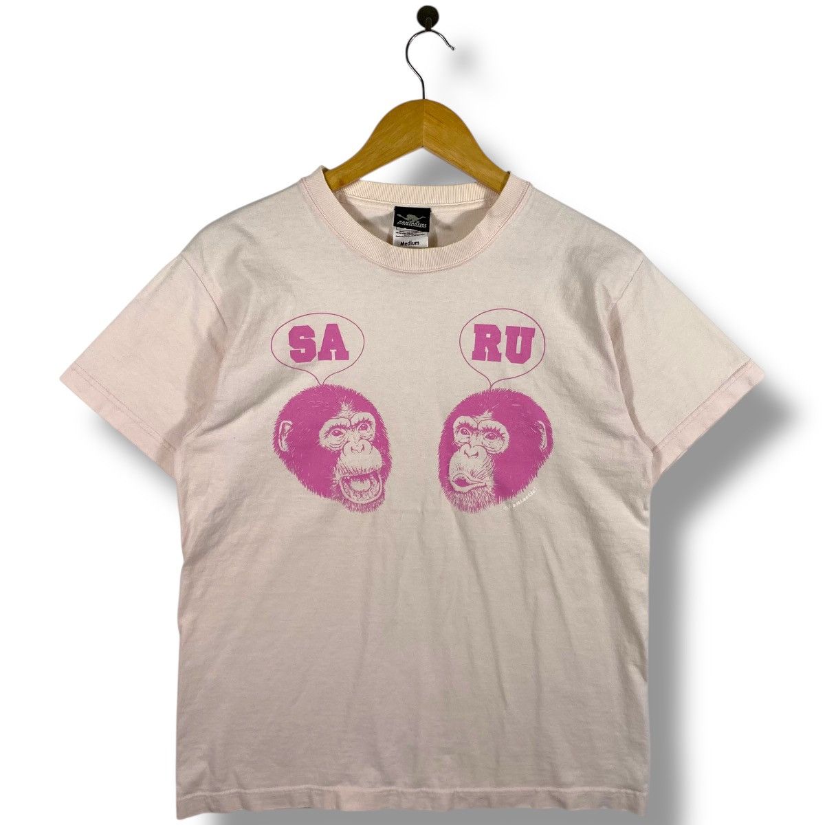 Japanese Brand SANTASTIC! SARU Monkeys Graphic Tee Shirt