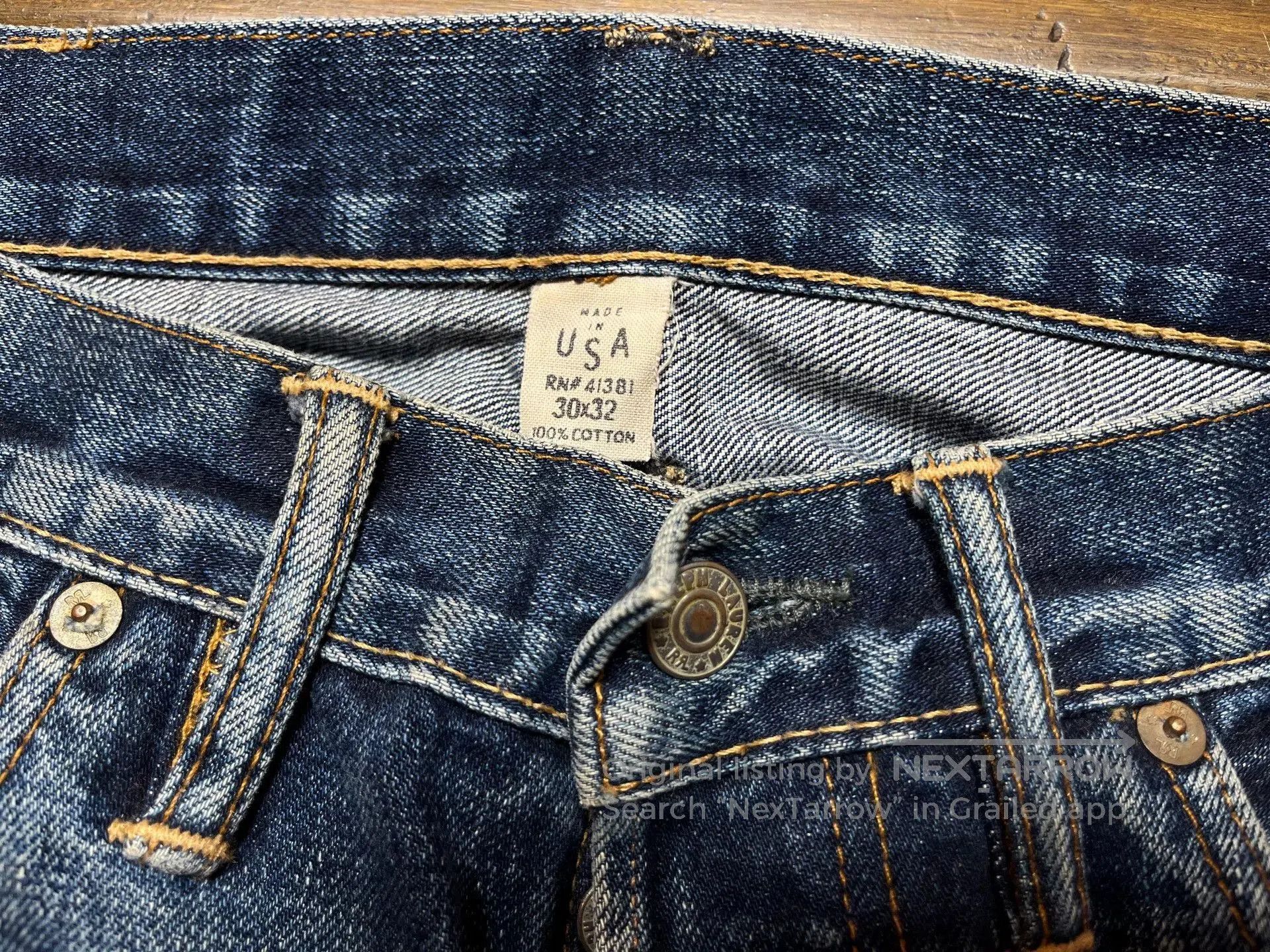 RRL Ralph Lauren vintage distressed double rl denim pants. Size US 30 / EU 46 - 3 Thumbnail
