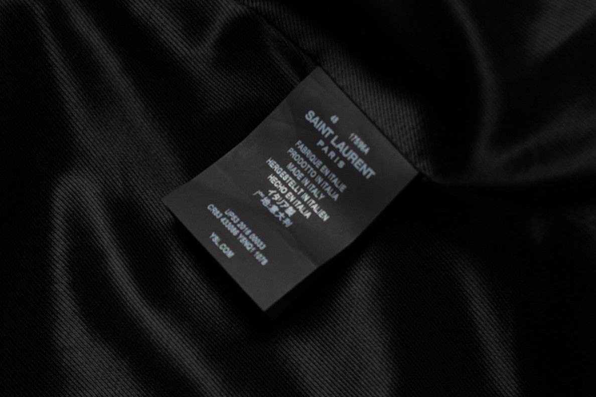 Saint Laurent Paris Saint Laurent, Sequin lamb leather jacket in black Size US M / EU 48-50 / 2 - 7 Thumbnail