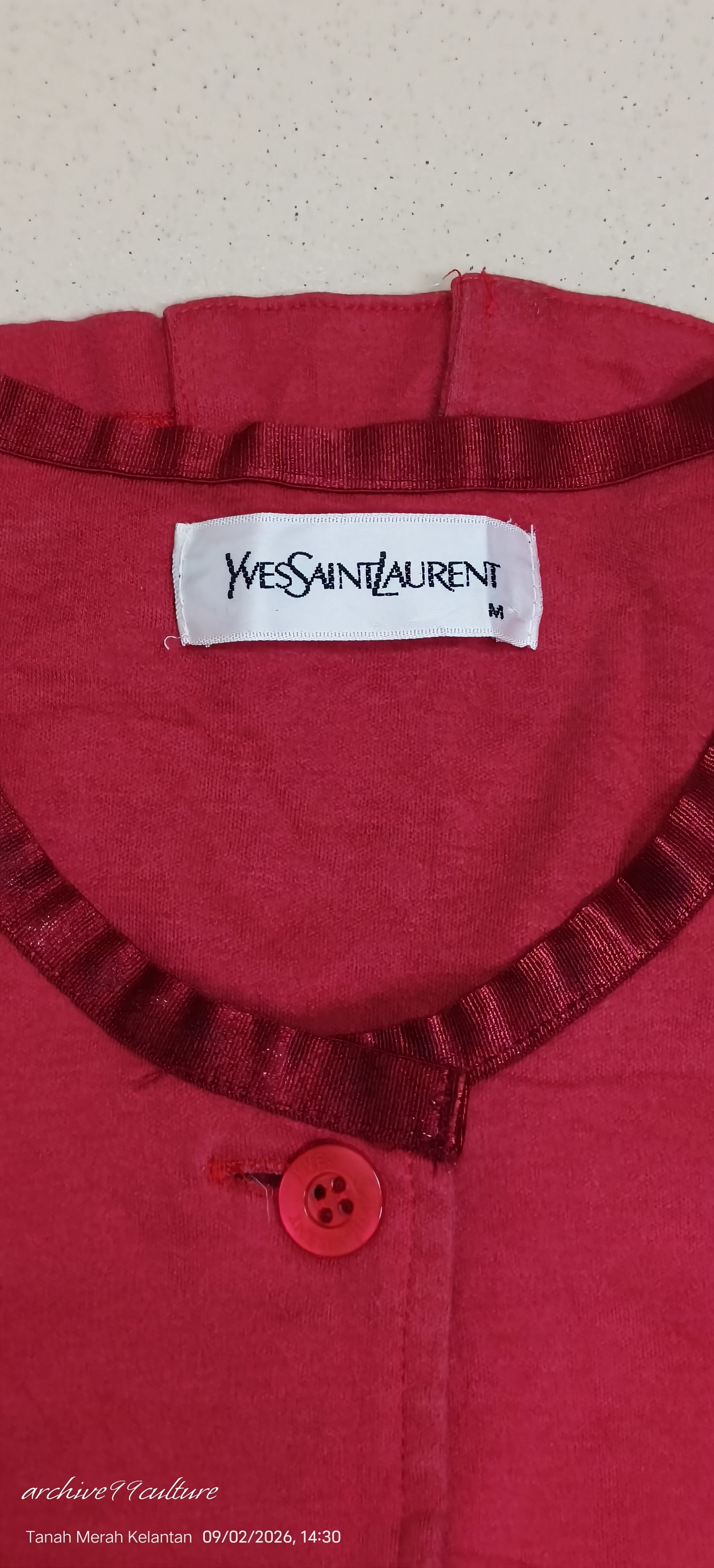Yves Saint Laurent Vintage Yves Saint Laurent Embroidered Logo Cardigan Japan Size M / US 6-8 / IT 42-44 - 4 Thumbnail