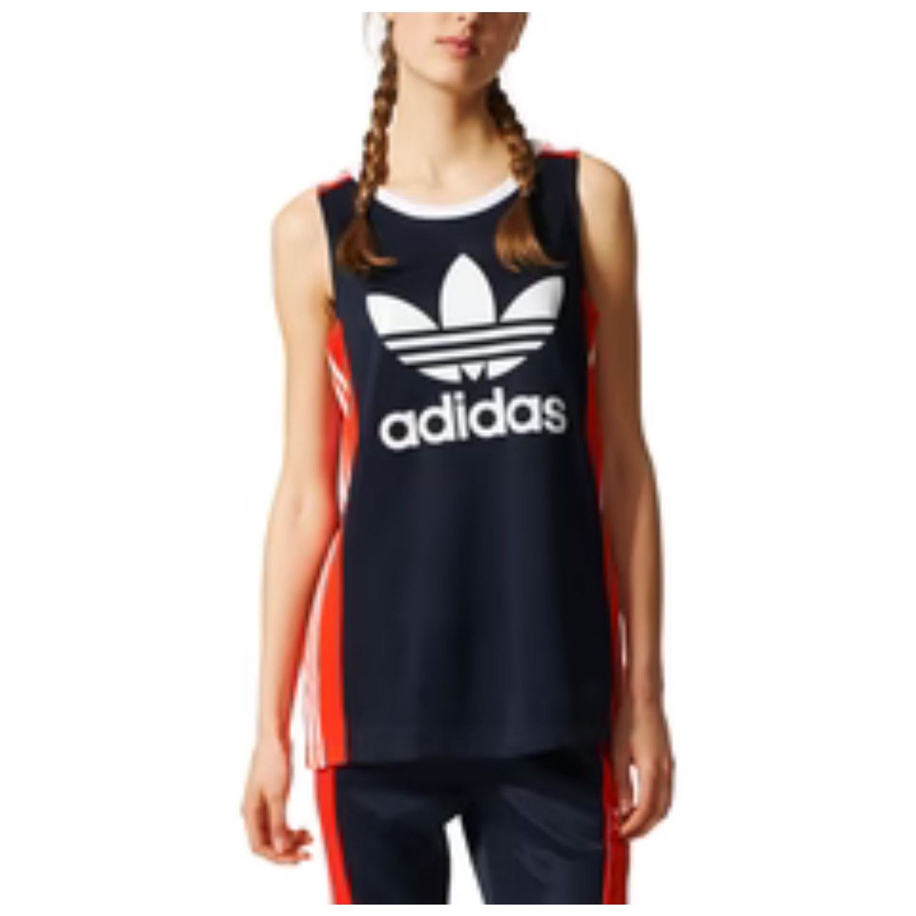 Adidas Adidas Women's Osaka AR Tank Top Legend Ink/Orange Red/White Size S / US 4 / IT 40 - 1 Thumbnail