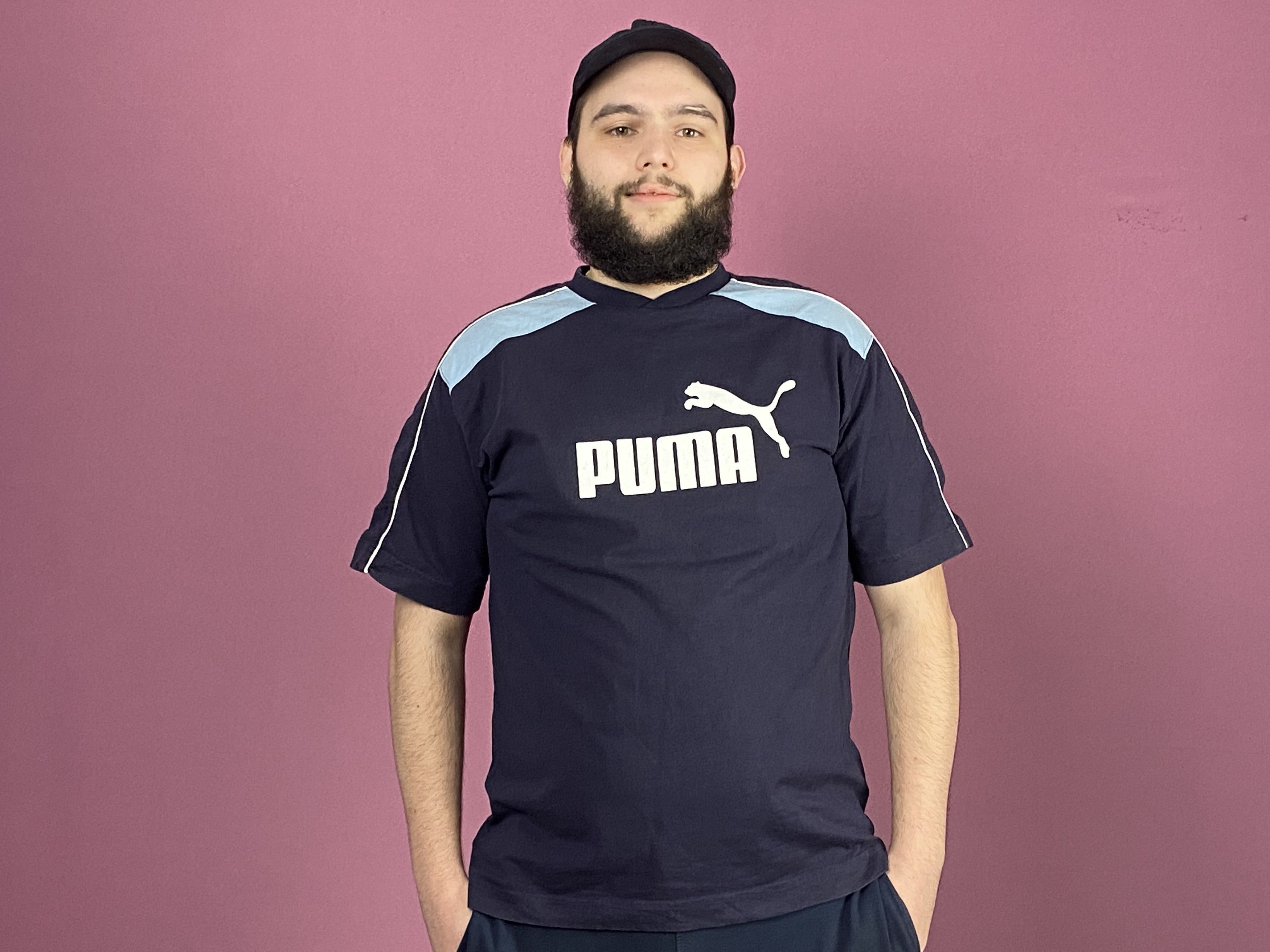 Puma × Vintage 90s Puma Vintage Men's T-Shirt - L Tee Shirt Size US L / EU 52-54 / 3 - 4 Thumbnail