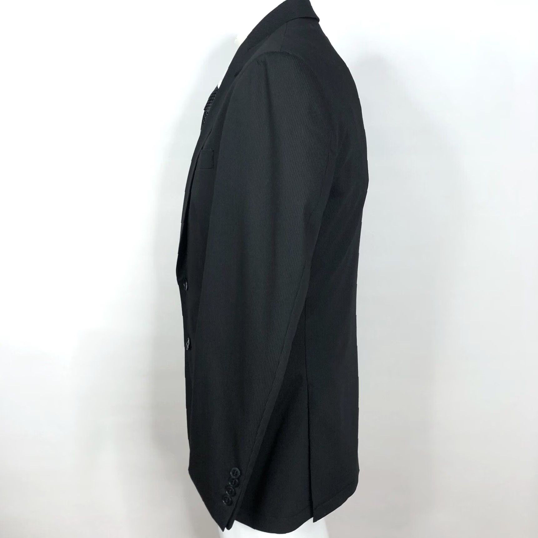 John Varvatos John Varvatos U.S.A. 36R Men’s Viscose Blend Two Button Sport Coat Jacket Black Size US XXS / EU 40 - 4 Thumbnail