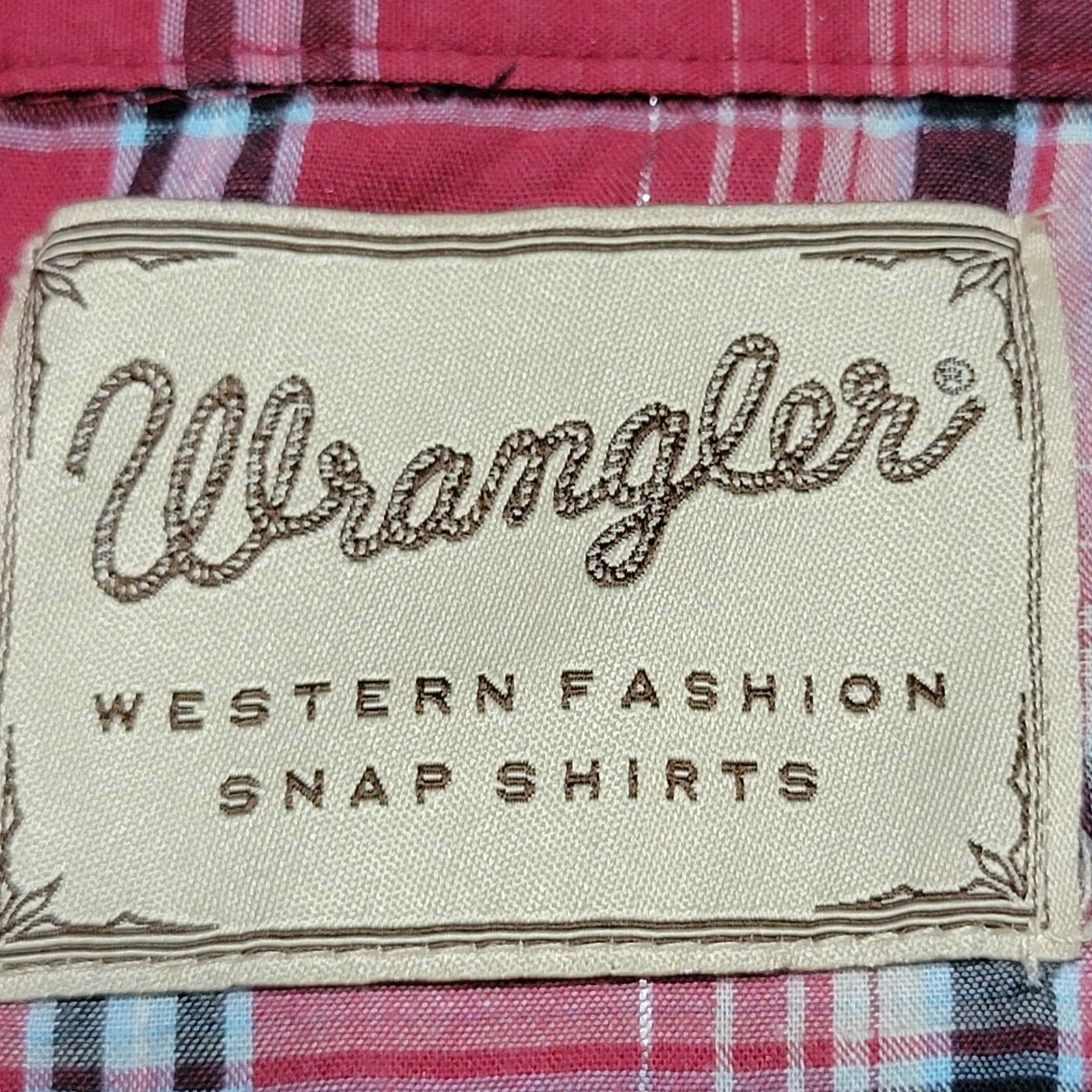 Wrangler Wrangler Red Plaid Western Shirt Pearl Snaps - Size 2XL Size US XXL / EU 58 / 5 - 5 Thumbnail
