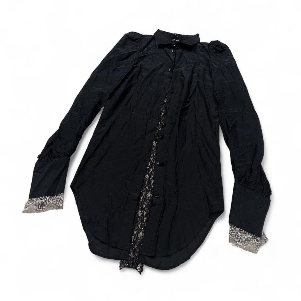 If Six Was Nine If Six Was Nine Black Lace Panel Shirt Size US S / EU 44-46 / 1 - 1 Thumbnail