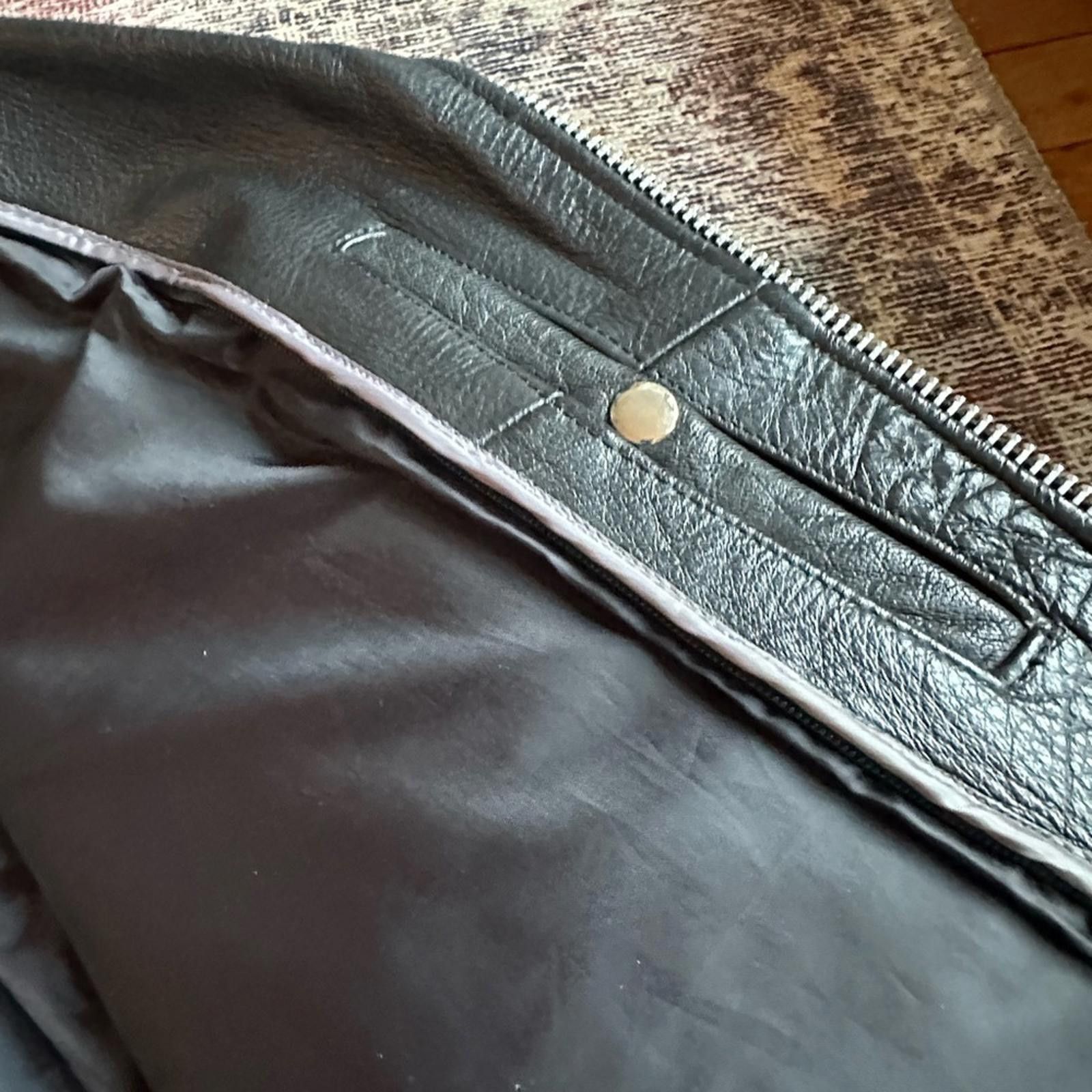 Other Vintage Leather Moto Biker Jacket Size US XXL / EU 58 / 5 - 9 Thumbnail