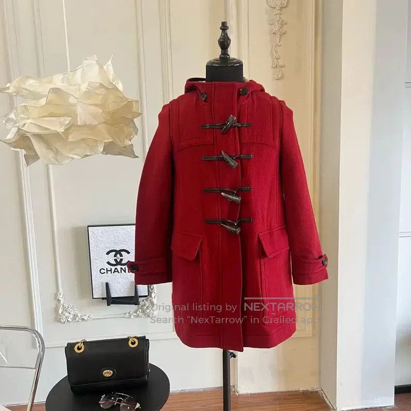 Burberry Burberry Red Wool Women's Coat. Size M / US 6-8 / IT 42-44 - 1 Thumbnail