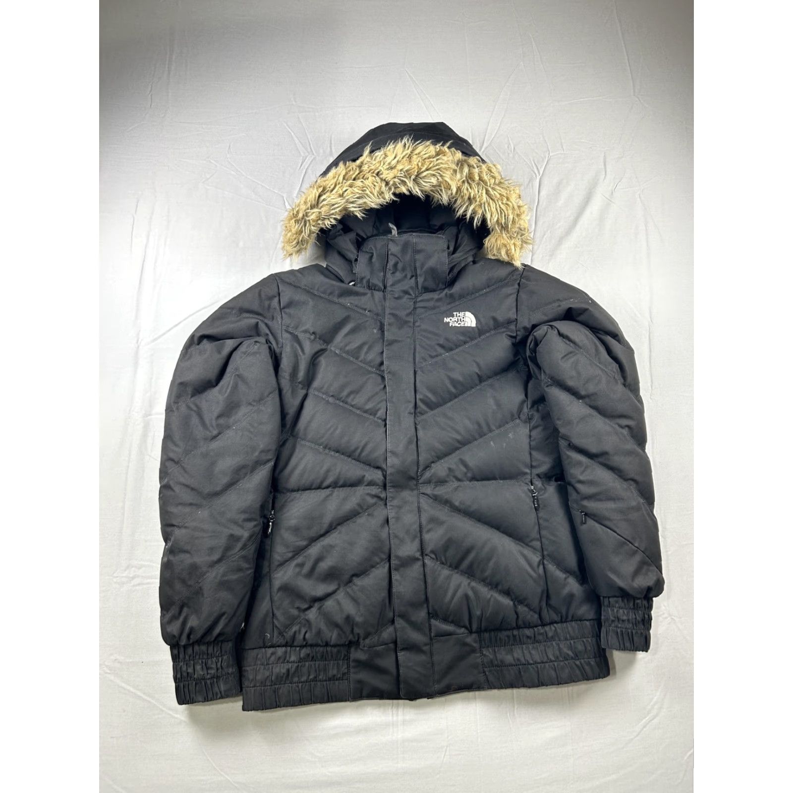 The North Face The North Face Womens Small Black 600 Down Puffer Hooded Jacket Size S / US 4 / IT 40 - 2 Thumbnail