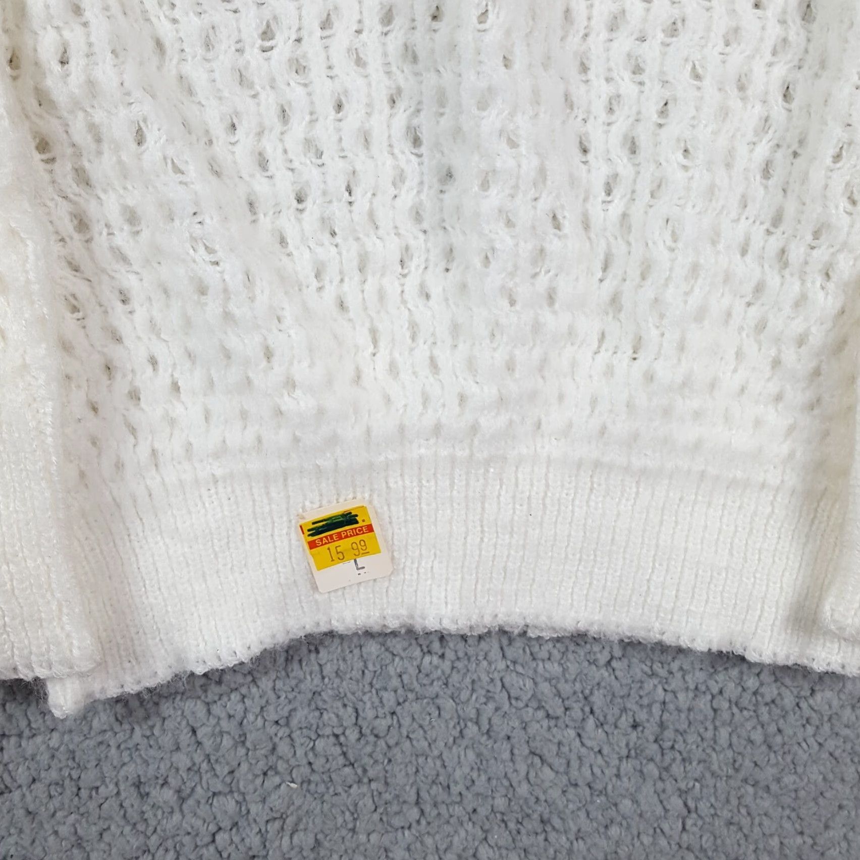Vintage Vintage 80s Women's Small Blue Striped Knit Pullover Sweater Casual Fall Winter Brunny USA Size S / US 4 / IT 40 - 3 Thumbnail