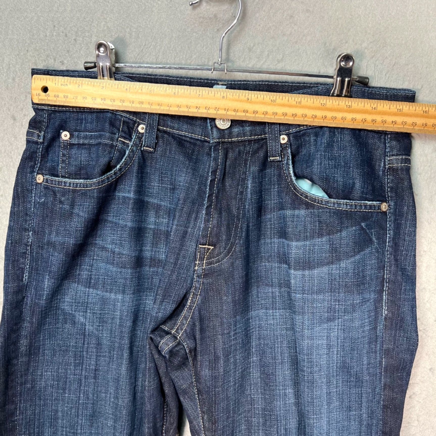 7 For All Mankind 7 For All Mankind Austyn Jeans Mens 30 Dark Wash Denim Relaxed Straight 5-Pocket USA Vintage No N/A Size US 30 / EU 46 - 6 Thumbnail