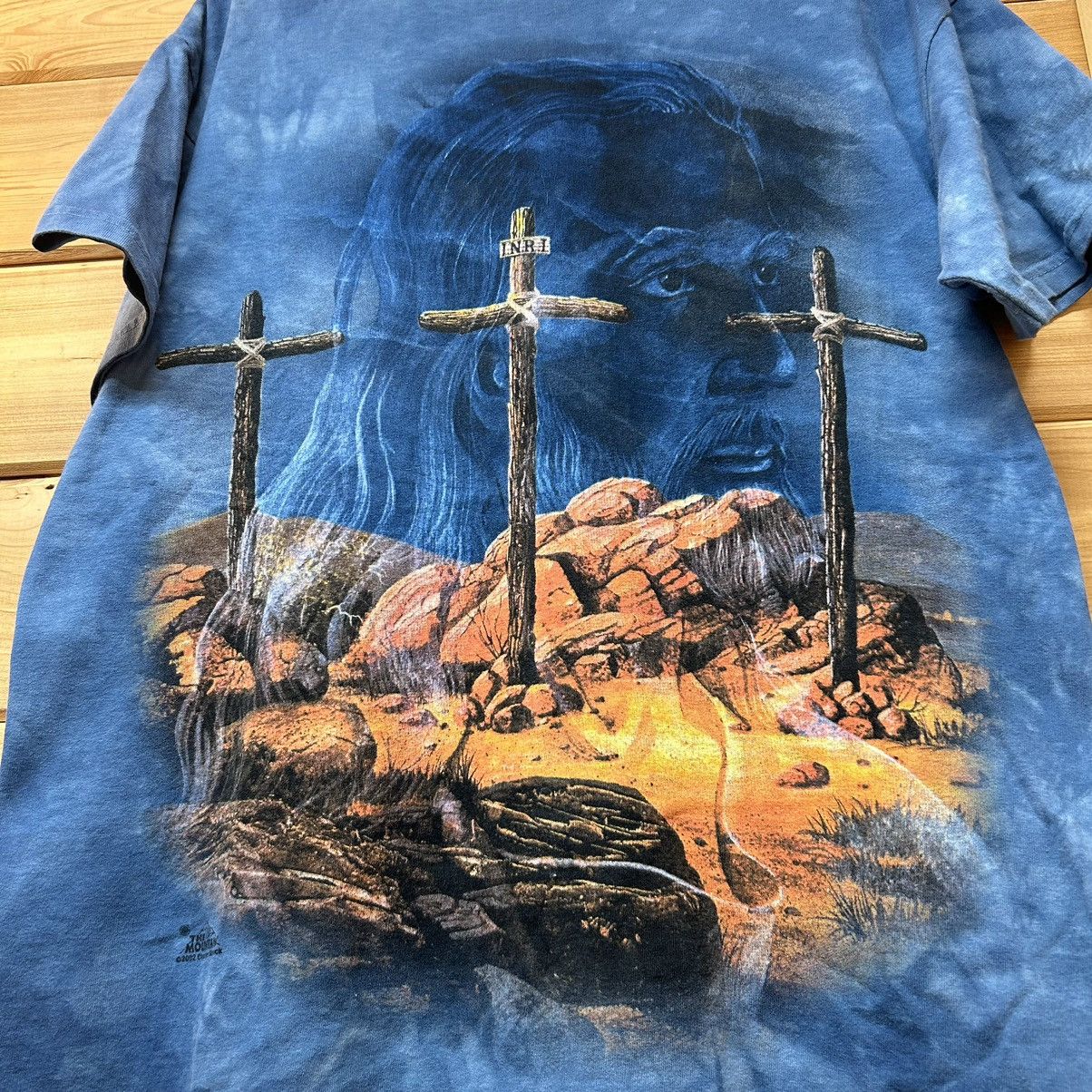 Vintage Vintage Jesus Religious Crosses Blue Tie Dye Graphic T Shirt Size US M / EU 48-50 / 2 - 3 Thumbnail