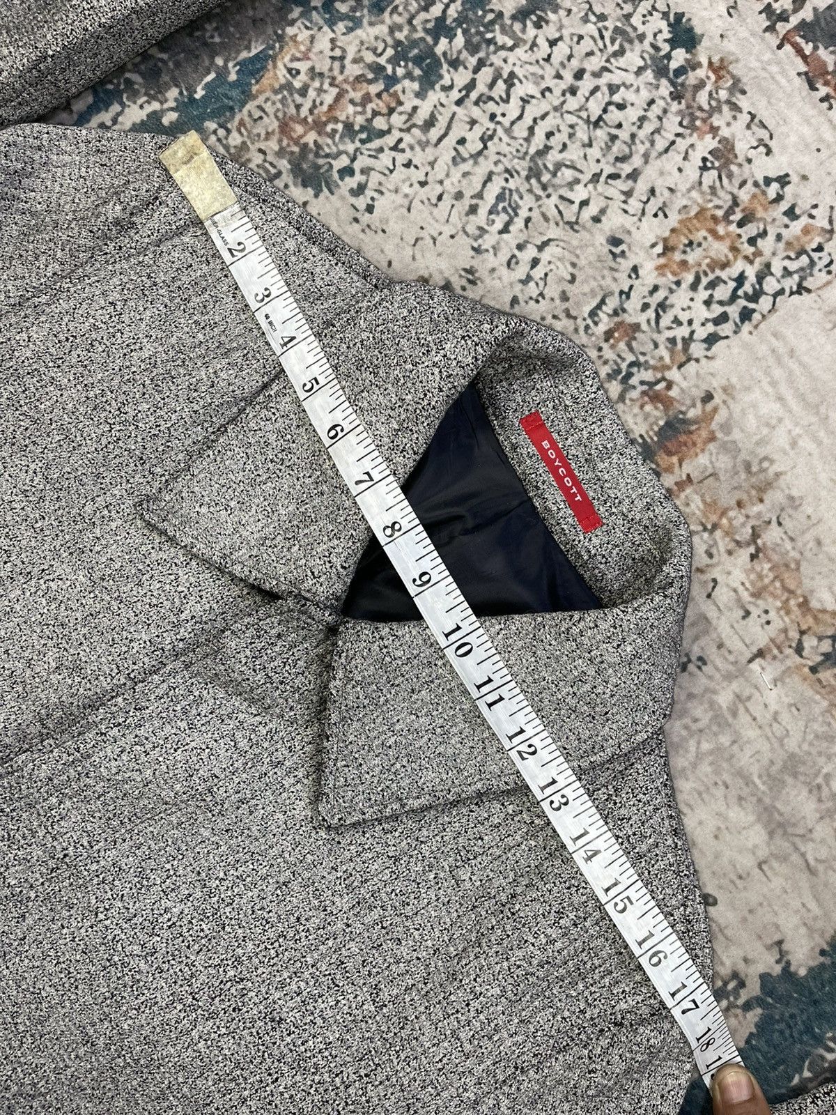 Boycott Boycott Wool Blend Tweed Long Coat Size US S / EU 44-46 / 1 - 12 Thumbnail