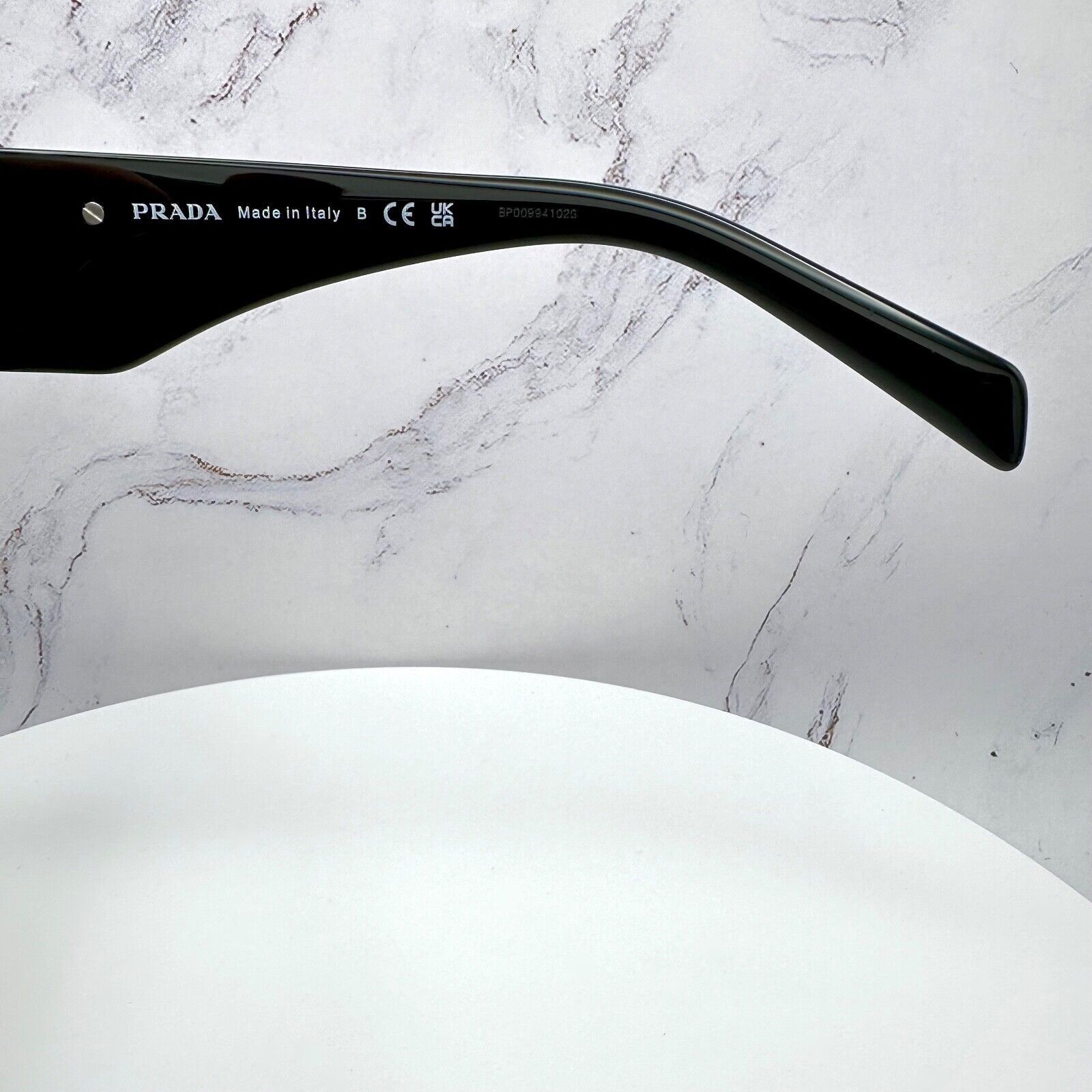 Prada Prada Sunglasses Black Square Oversized Triangle Logo Italy Size ONE SIZE - 16 Thumbnail