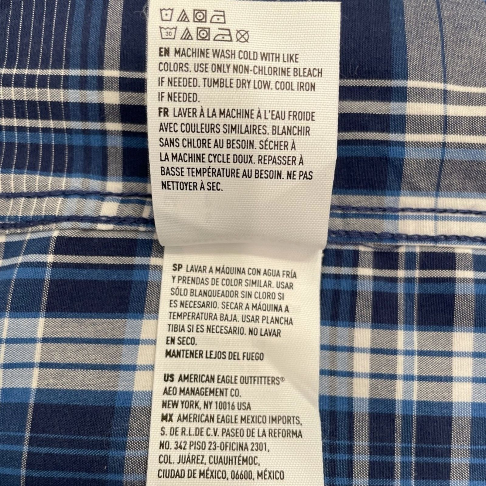American Eagle Outfitters American Eagle Outfitters Plaid Poplin Button Down Shirt S Size US S / EU 44-46 / 1 - 9 Thumbnail