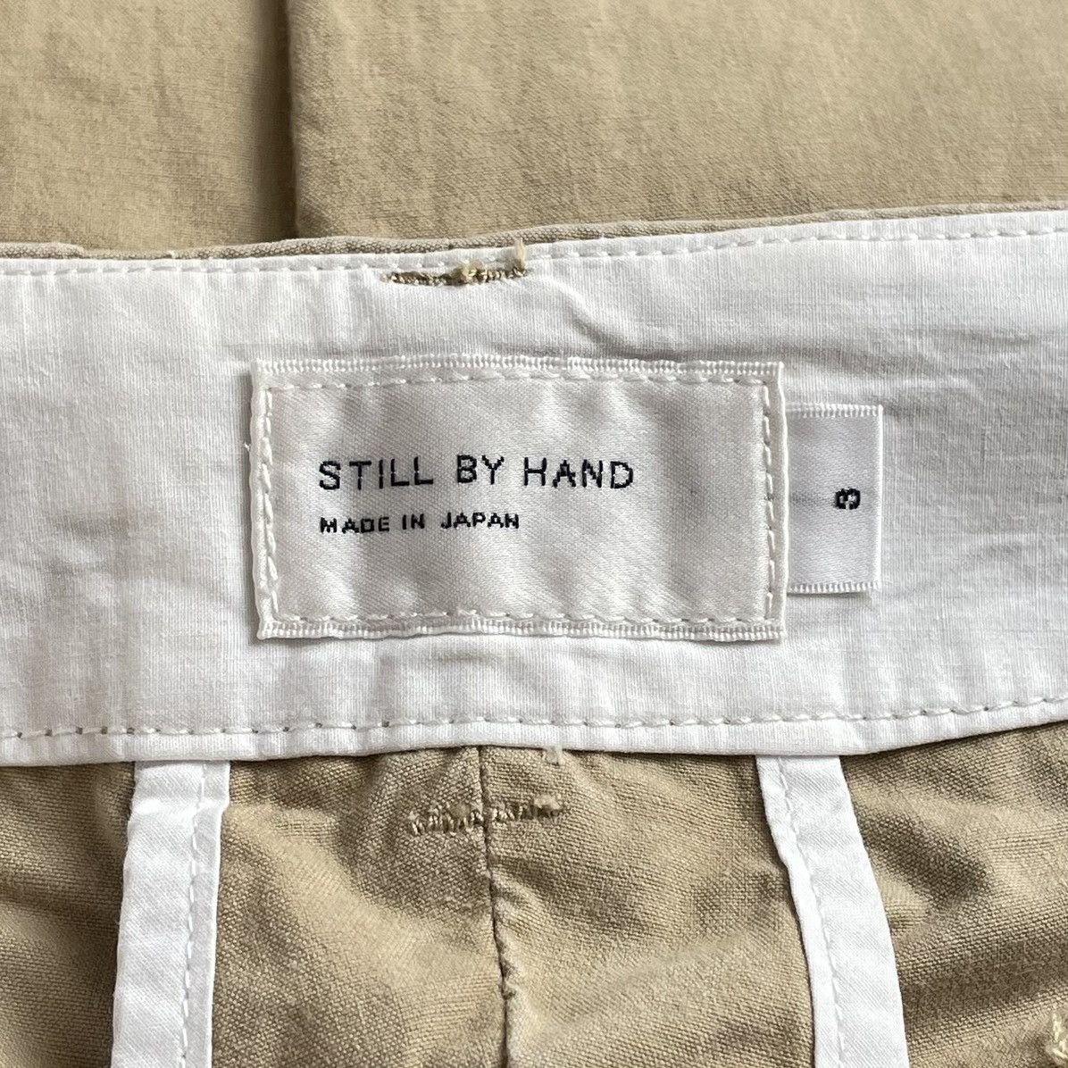 Japanese Brand × STILL BY HAND STILL BY HAND Japan Made Beige Chino Pants / Sz 3 Size US 34 / EU 50 - 17 Thumbnail
