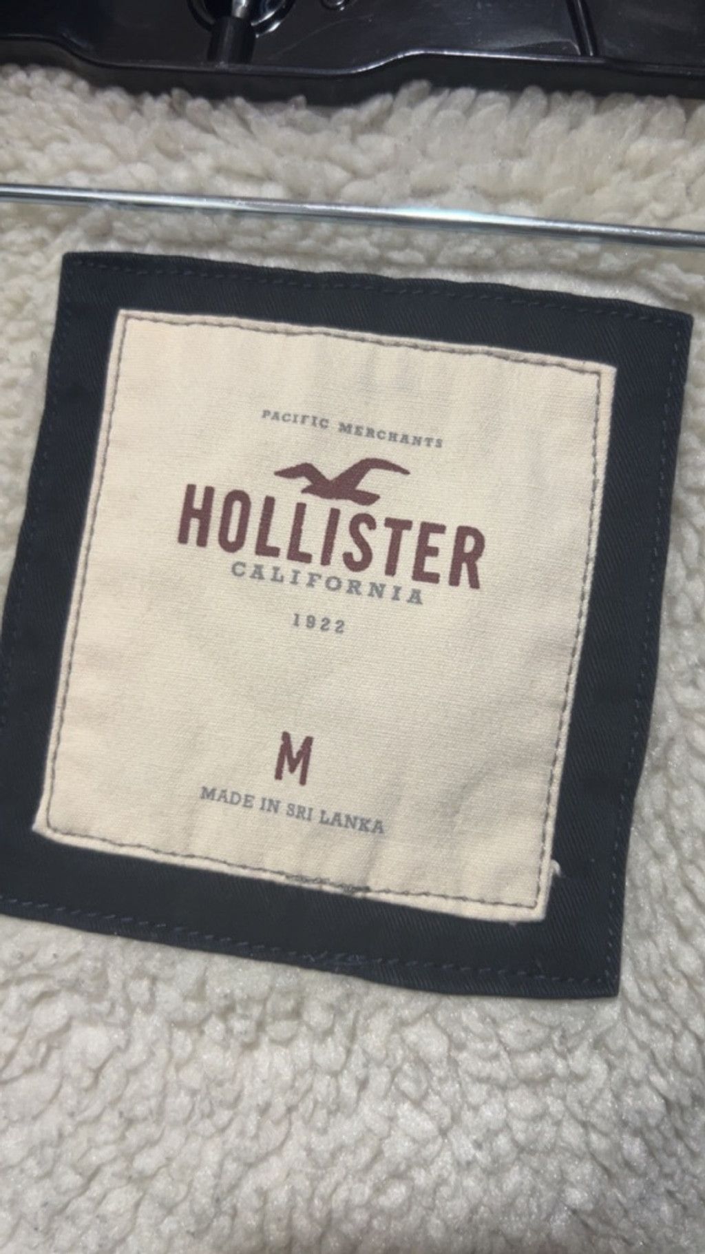 Hollister Hollister Navy Utility Jacket w Beige Sherpa Lining, Size M Size M / US 6-8 / IT 42-44 - 5 Thumbnail