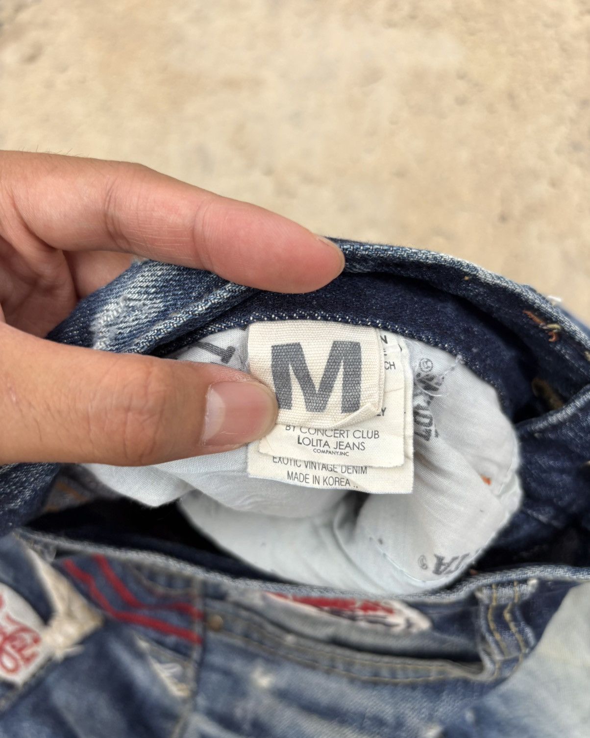 If Six Was Nine Thrashed Distressed LOLITA PEPSI Jeans ERD Grunge Size US 32 / EU 48 - 8 Thumbnail
