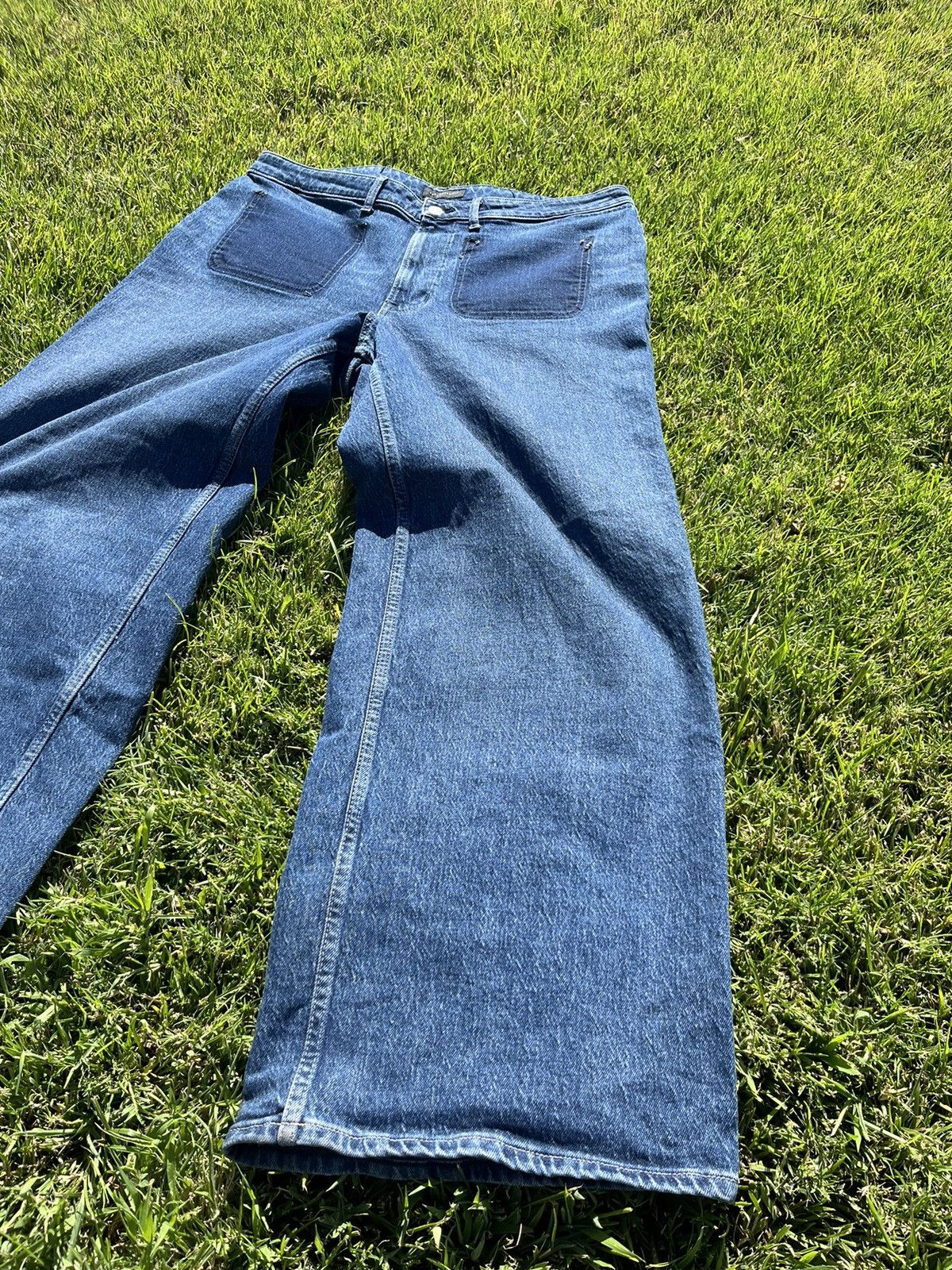 Japanese Brand × Vintage Baggy Denim Size US 34 / EU 50 - 2 Thumbnail