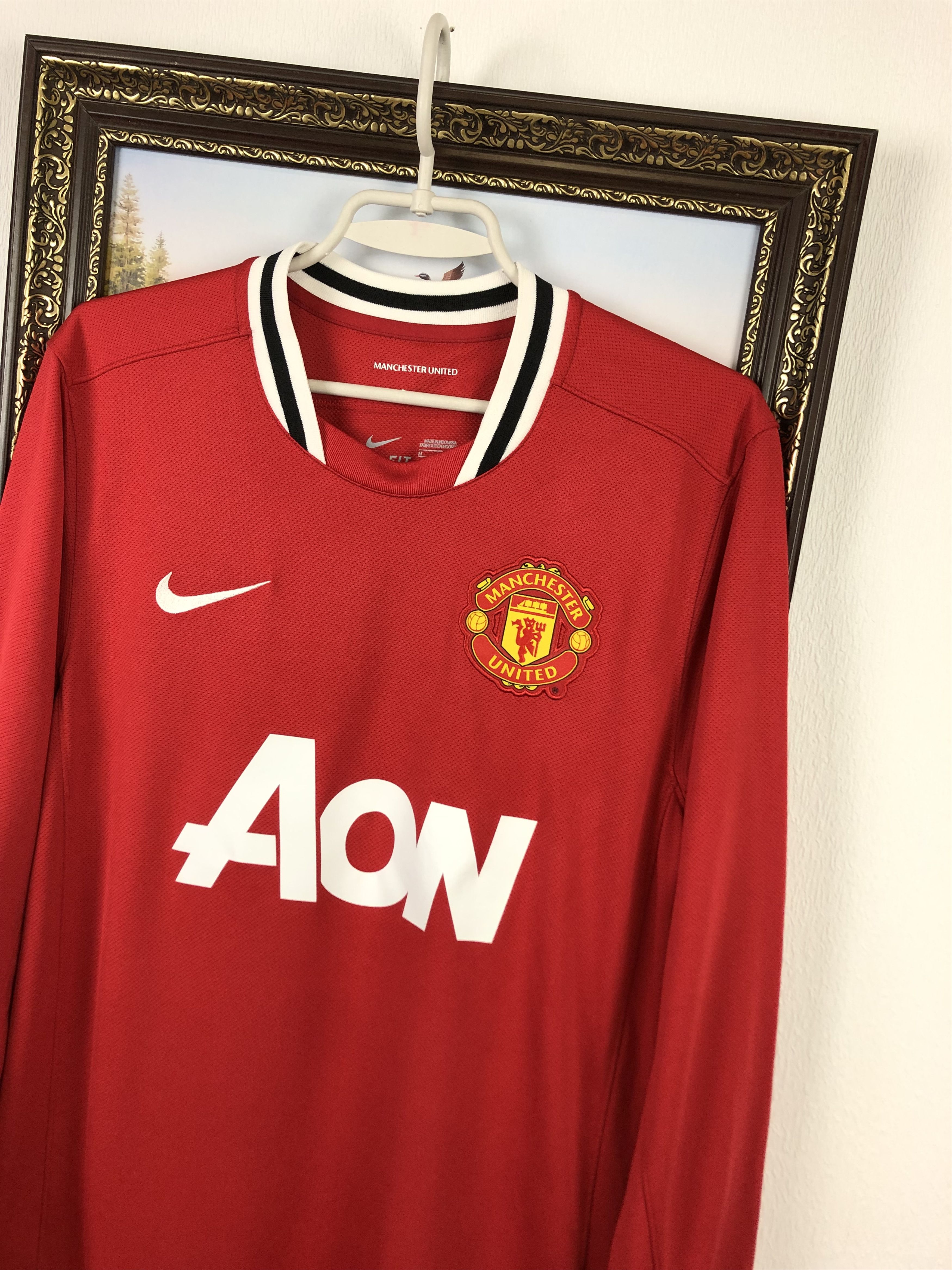 Nike Manchester United football shirt 2011 Long Sleeve Jersey Size US M / EU 48-50 / 2 - 4 Thumbnail
