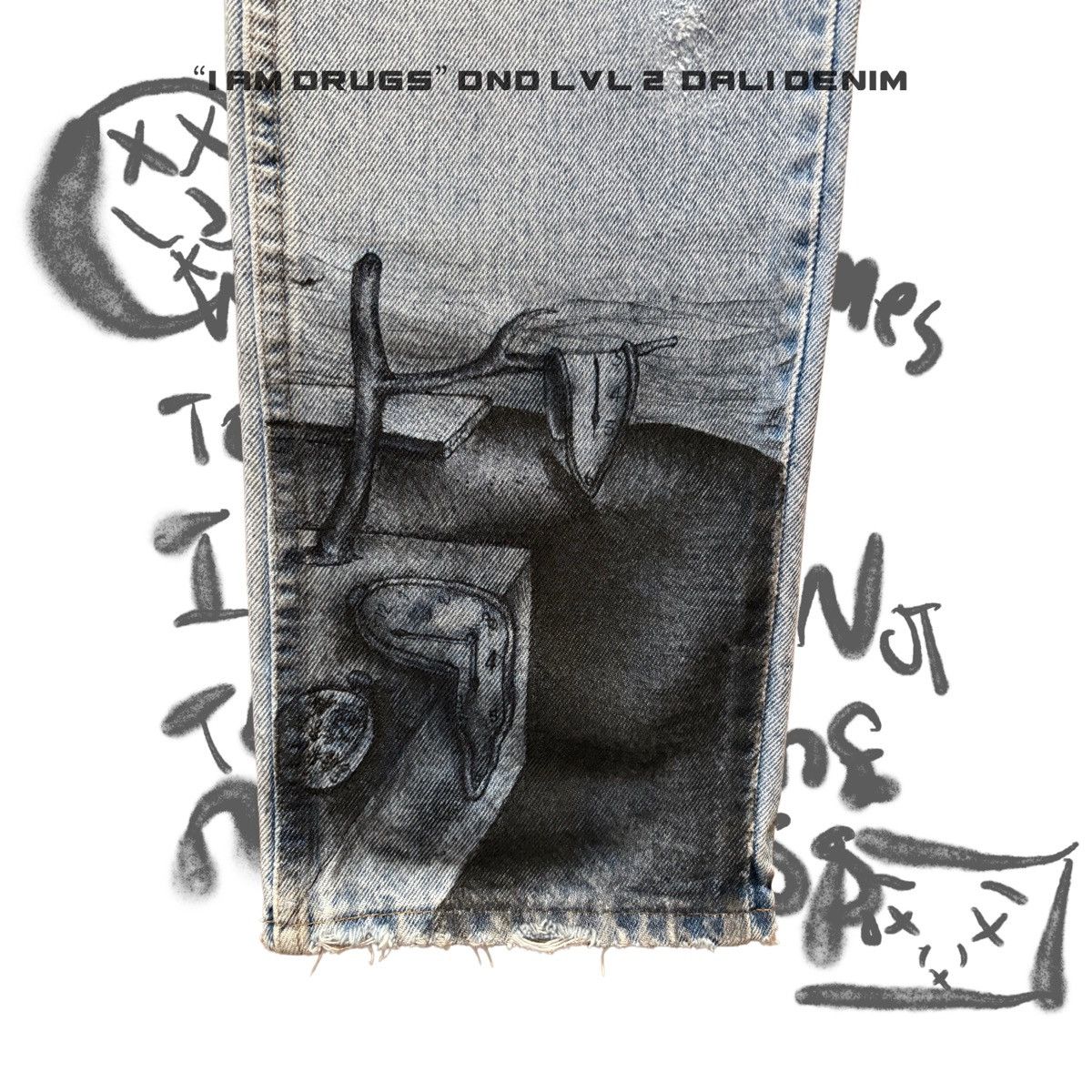 Other “I Am Drugs” DND LVL 2 Dali Denim Size US 32 / EU 48 - 5 Thumbnail