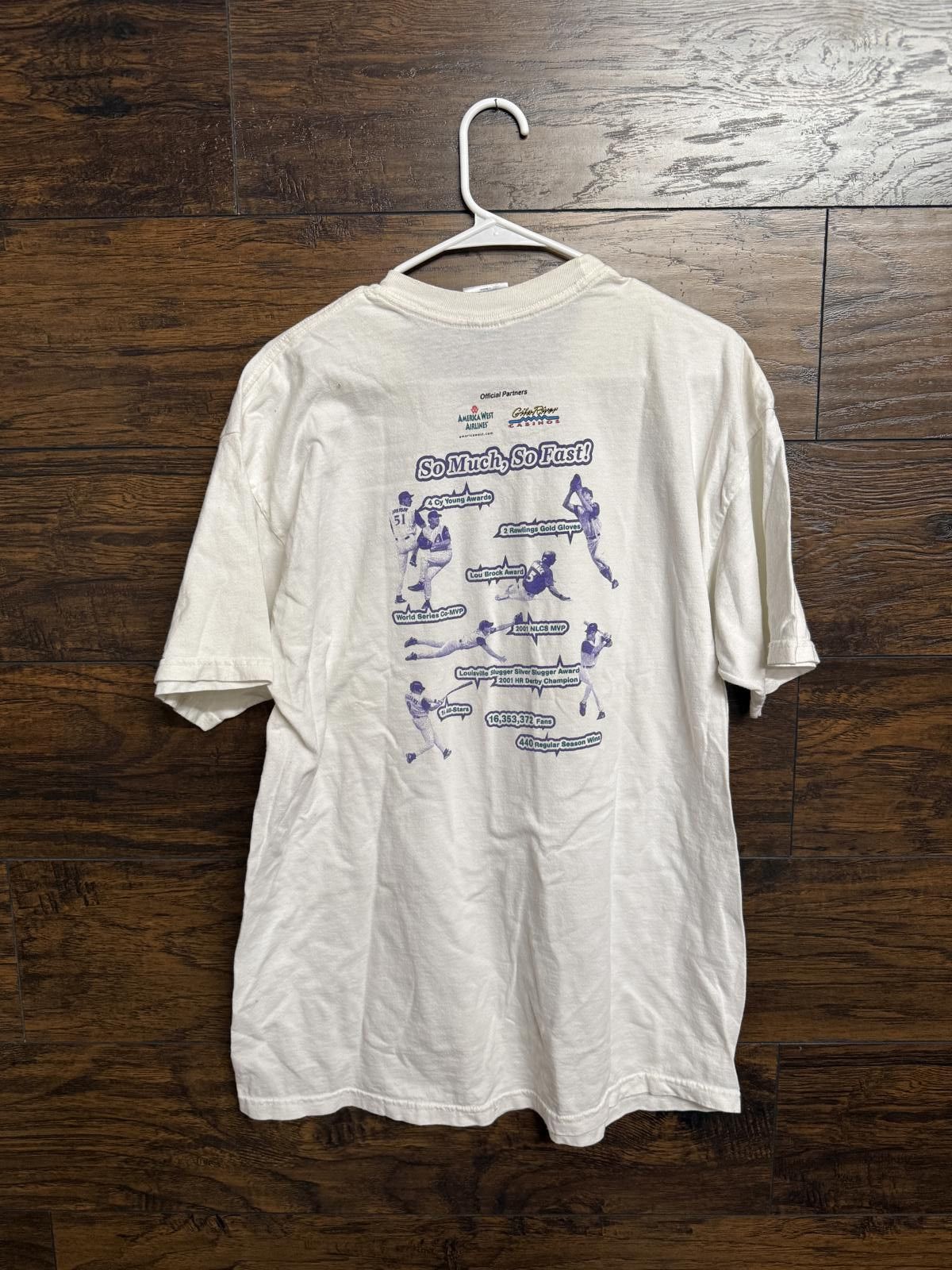 Jerzees VTG Arizona Diamondbacks T-shirt 2001 World Series Champs XL Size US XL / EU 56 / 4 - 2 Thumbnail
