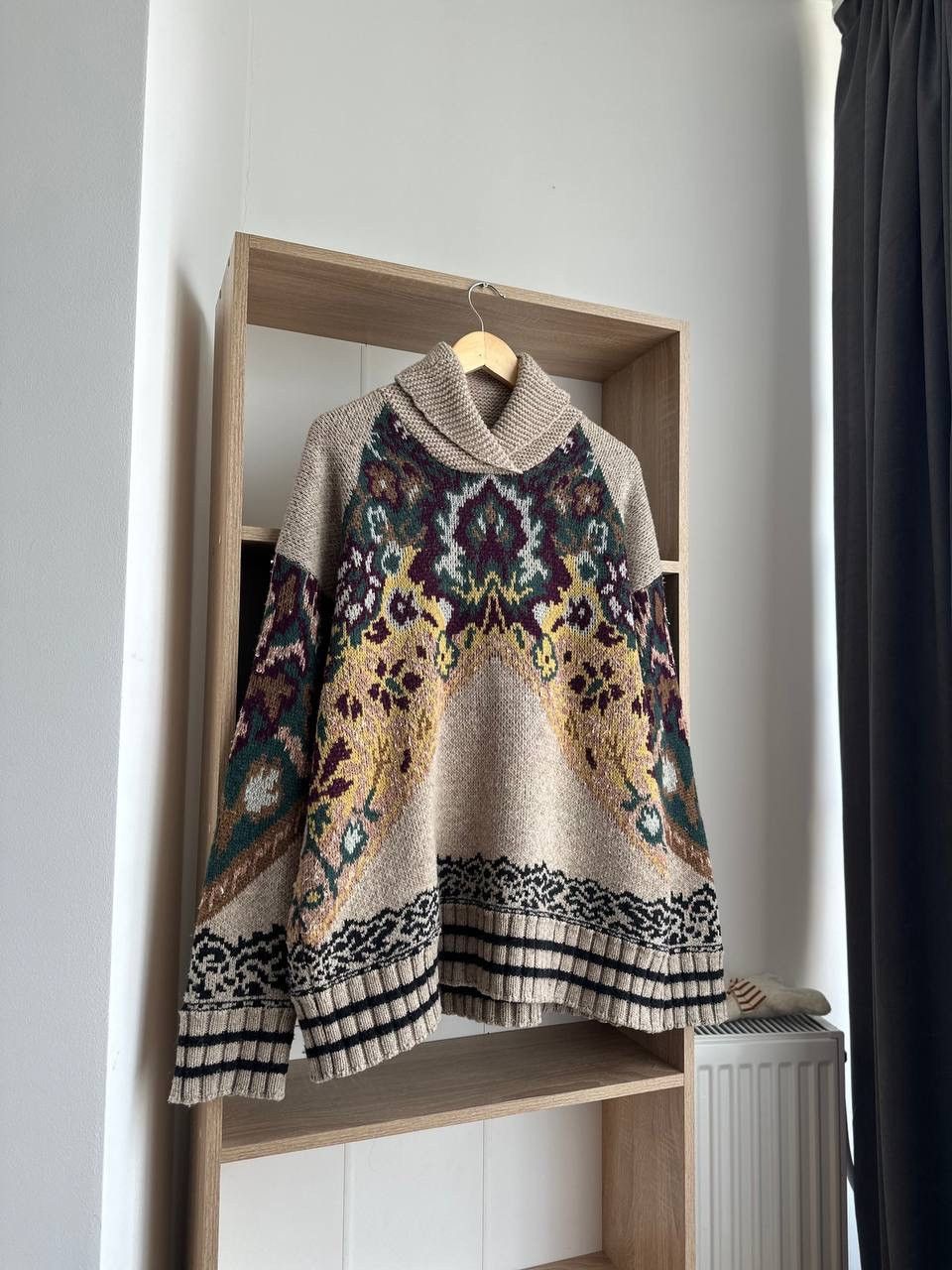 Etro × Vintage Vintage ETRO Jacquard Knit Floral Sweater Fashion Week 2019 Size M / US 6-8 / IT 42-44 - 7 Thumbnail