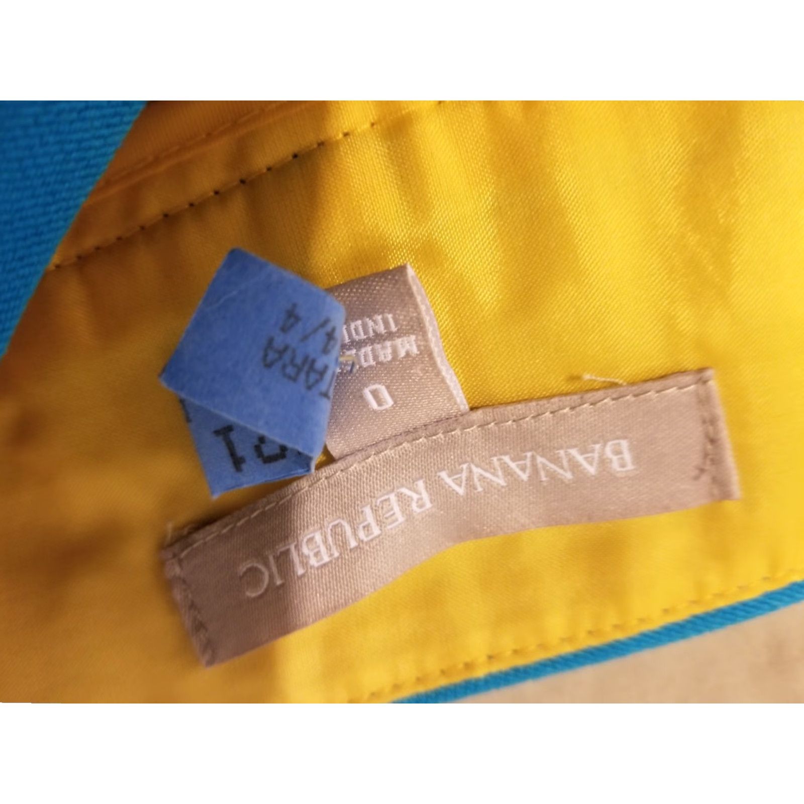 Banana Republic Womens Banana Republic Skirt 0 Blue Cotton Knee Length Pencil Straight Skirt Womens 0 Blue Cotton Knee Length Pencil Style Size 25" / US 0 / IT 36 - 3 Thumbnail