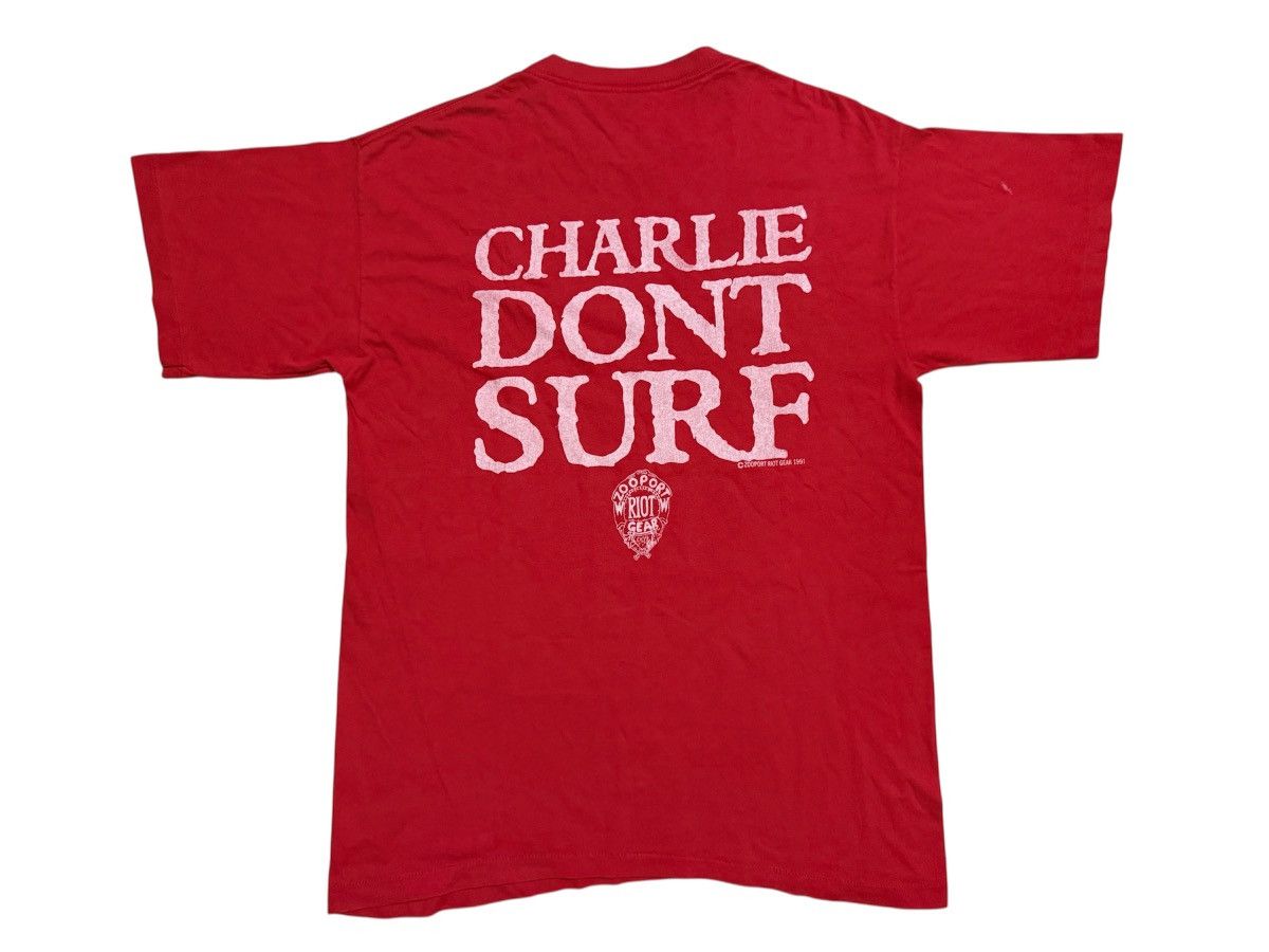 Band Tees Vintage 90s Charles Manson Charlie Dont Surf by Zoo Port Size US L / EU 52-54 / 3 - 2 Thumbnail