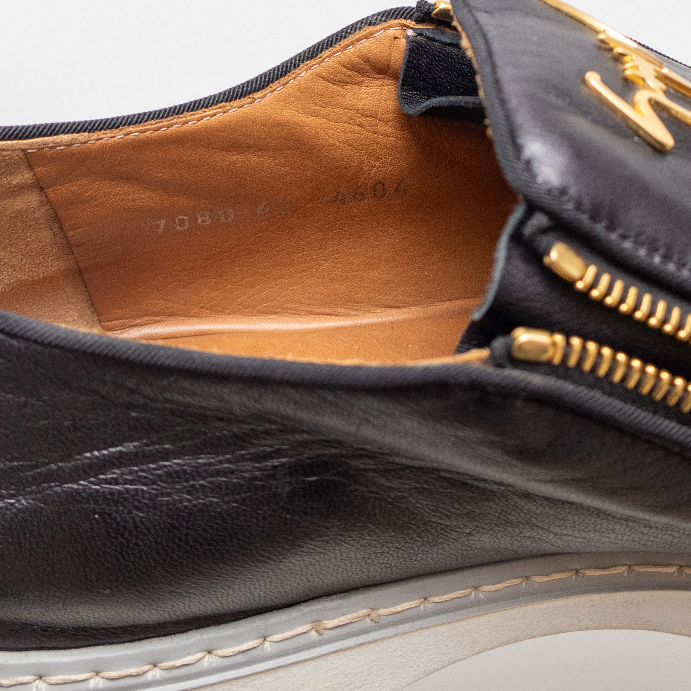 Giuseppe Zanotti Giuseppe Zanotti Men's Sneakers Venetian Gold Double Zip 9 Size US 9 / EU 42 - 9 Thumbnail