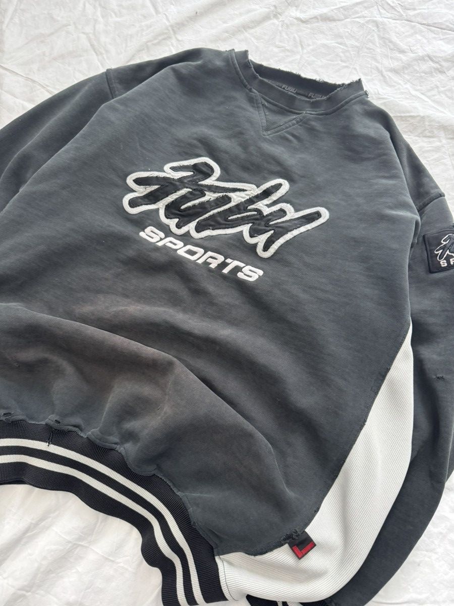 Fubu Vintage Faded and Distressed Fubu Oversized Cropped Crewneck Size US XL / EU 56 / 4 - 2 Thumbnail