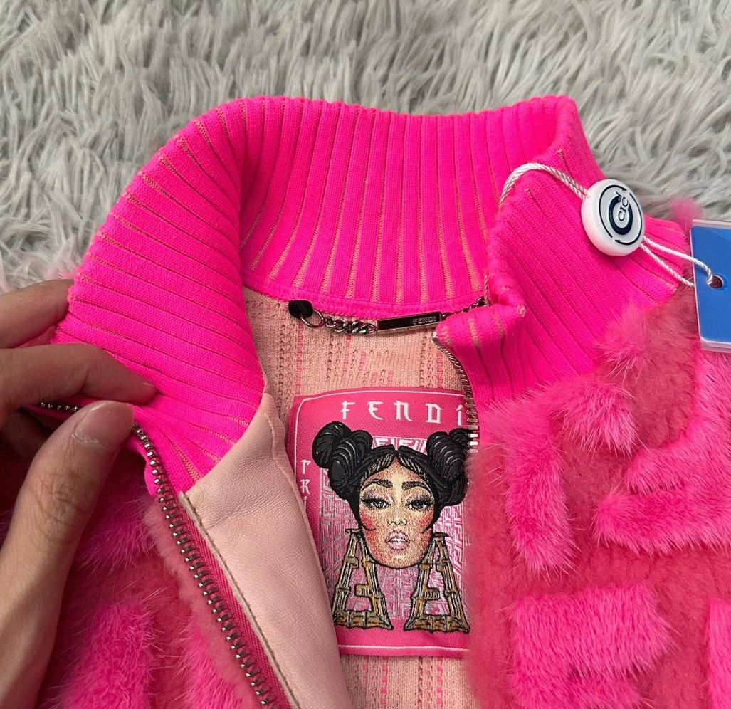 Fendi Fendi Coral Pink Mink Fur Jacket Size XS / US 0-2 / IT 36-38 - 5 Thumbnail