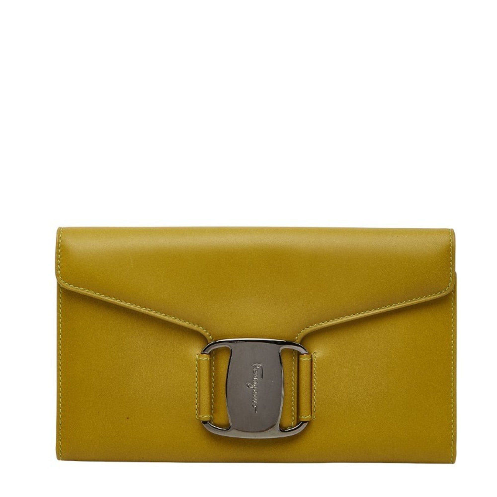 Salvatore Ferragamo Salvatore Ferragamo Vara Long Wallet in Green Leather for Women Size ONE SIZE - 1 Thumbnail