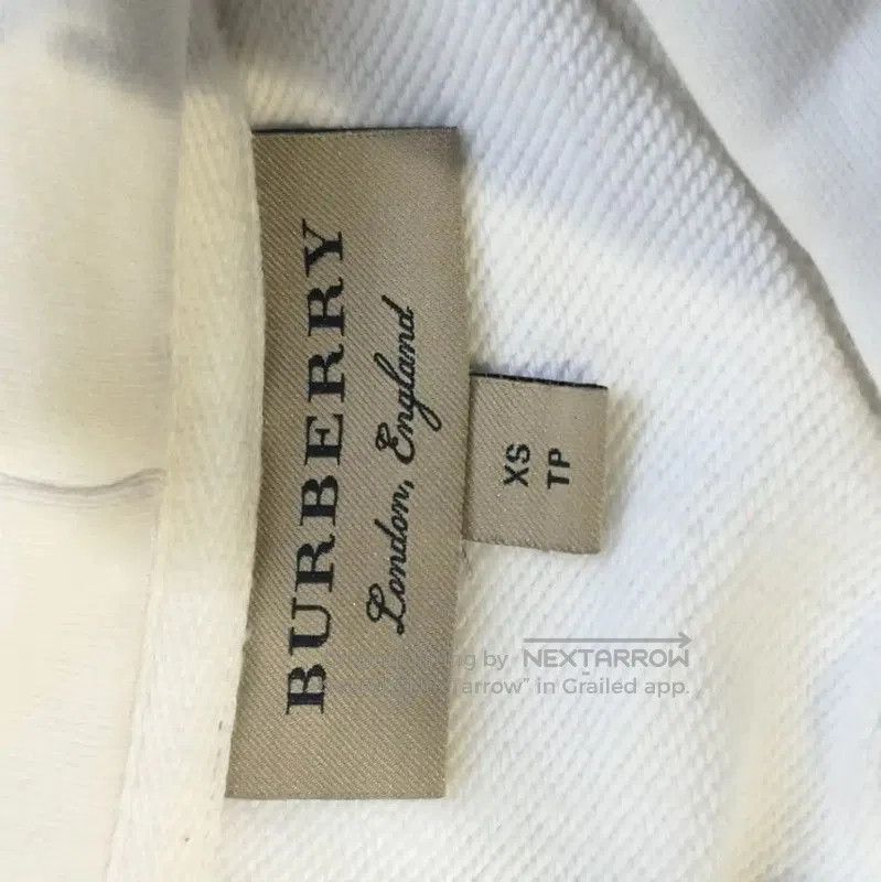 Burberry Burberry White Cotton Women's Hoodie. Size XS / US 0-2 / IT 36-38 - 4 Thumbnail