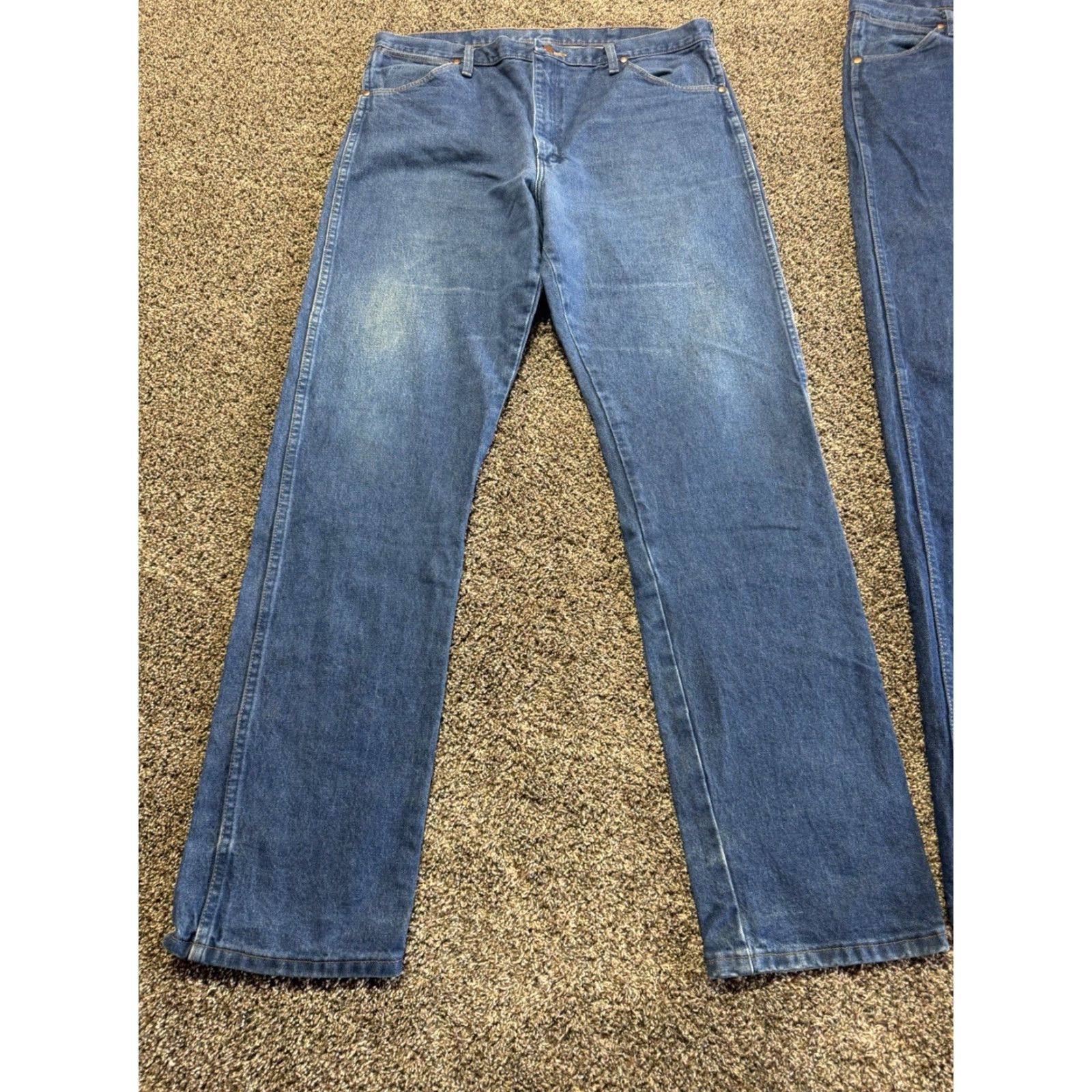 Wrangler VINTAGE Wrangler 13MWZ Men Jeans Size 38 Blue Denim 38X36 Cowboy Bootcut Lot Of 2 Size US 38 / EU 54 - 2 Thumbnail