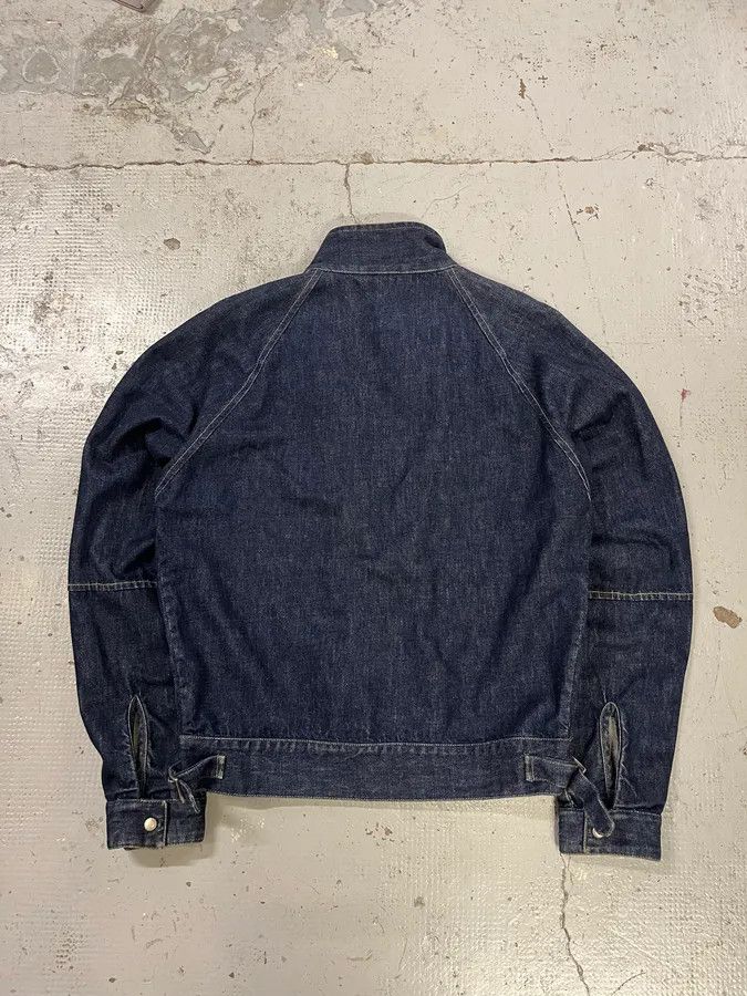 Burberry Burberry Dark Contrast Stitch Navy Denim Bomber Jacket Size US M / EU 48-50 / 2 - 8 Thumbnail