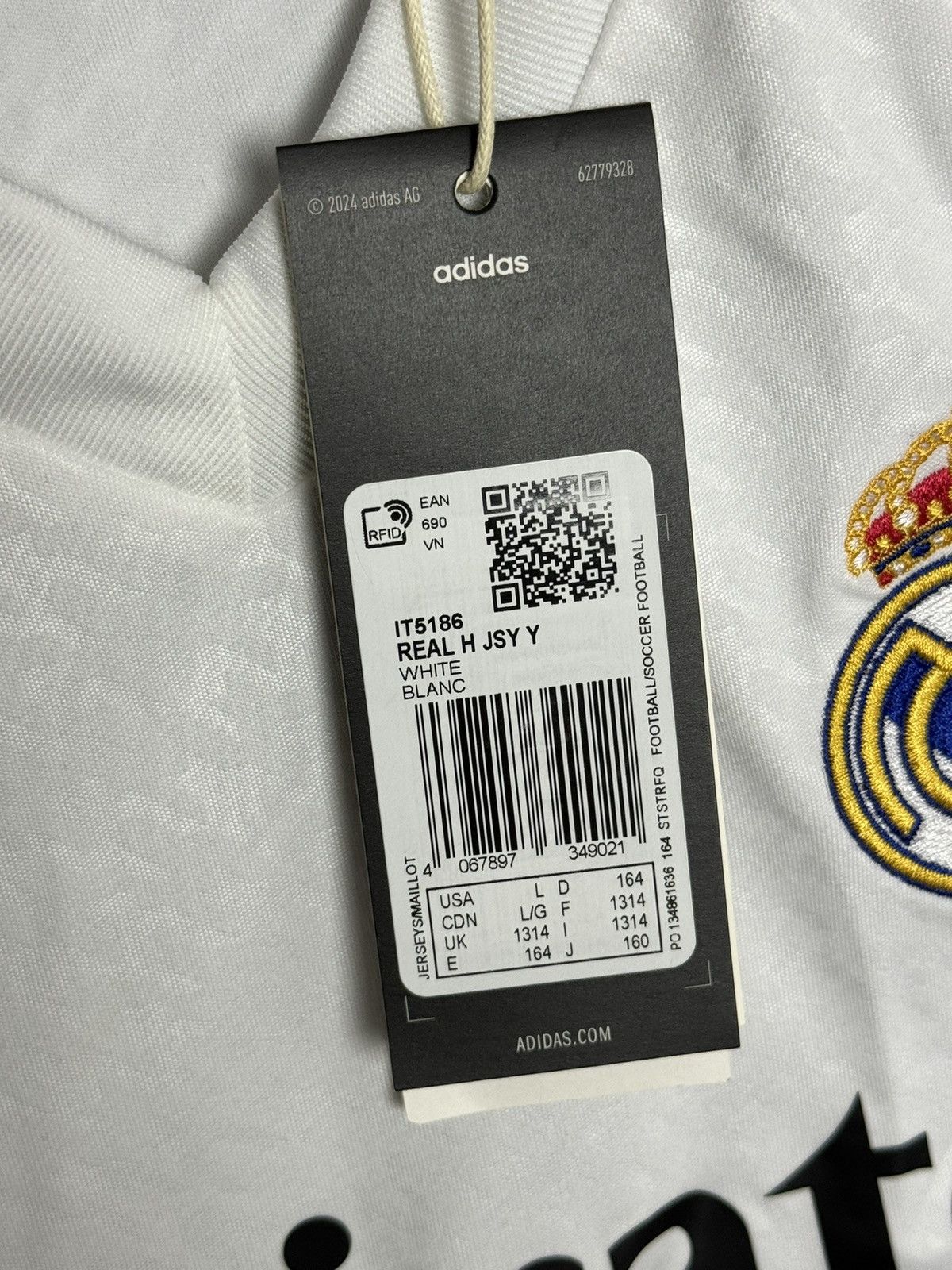 Adidas KIDS New Real Madrid 24/25 Home Football Jersey T-Shirt Size US XS / EU 42 / 0 - 9 Thumbnail