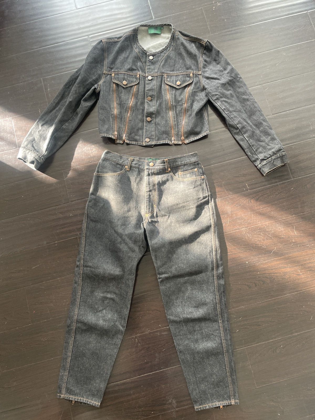 Jean Paul Gaultier Jean Paul Gaultier Junior denim set Size 50S - 1 Thumbnail
