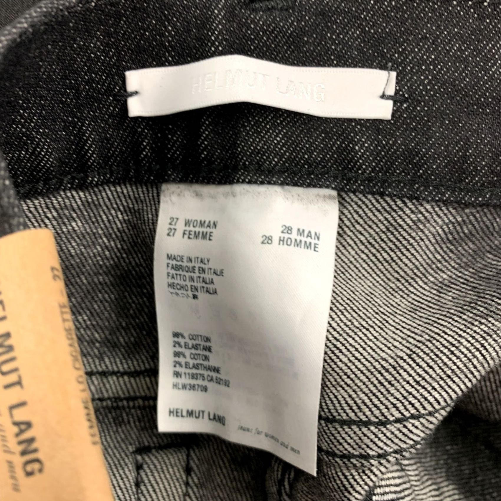 Helmut Lang HELMUT LANG Size 27 Black Cotton Femme Lo Cigarette Jeans Size 27" / US 4 / IT 40 - 4 Thumbnail