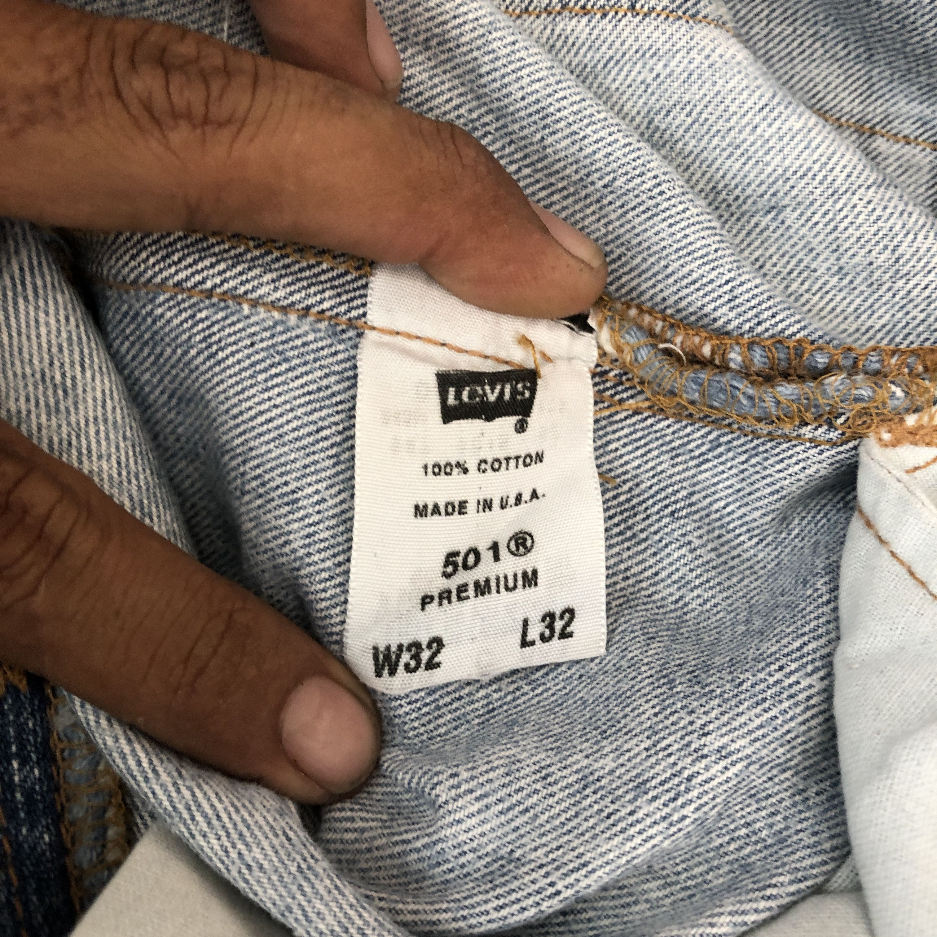 Levi's Y2K LVC Levis 501 Jeans Premium Levi's 501 Blue Wash Denim Size US 32 / EU 48 - 11 Thumbnail