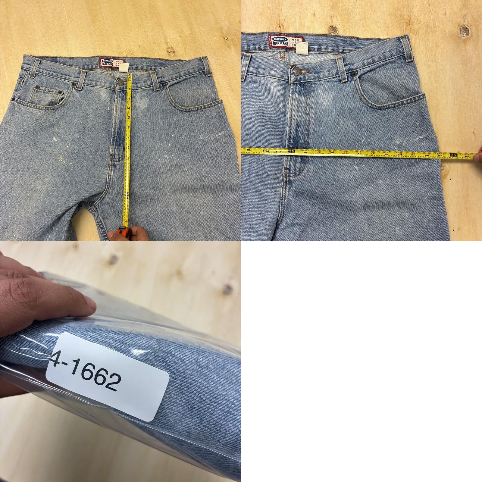 Old Navy Old Navy Jeans Mens 40x30 Light Wash Blue Denim Relaxed Straight Distressed Vintage N/A Size US 40 / EU 56 - 8 Thumbnail