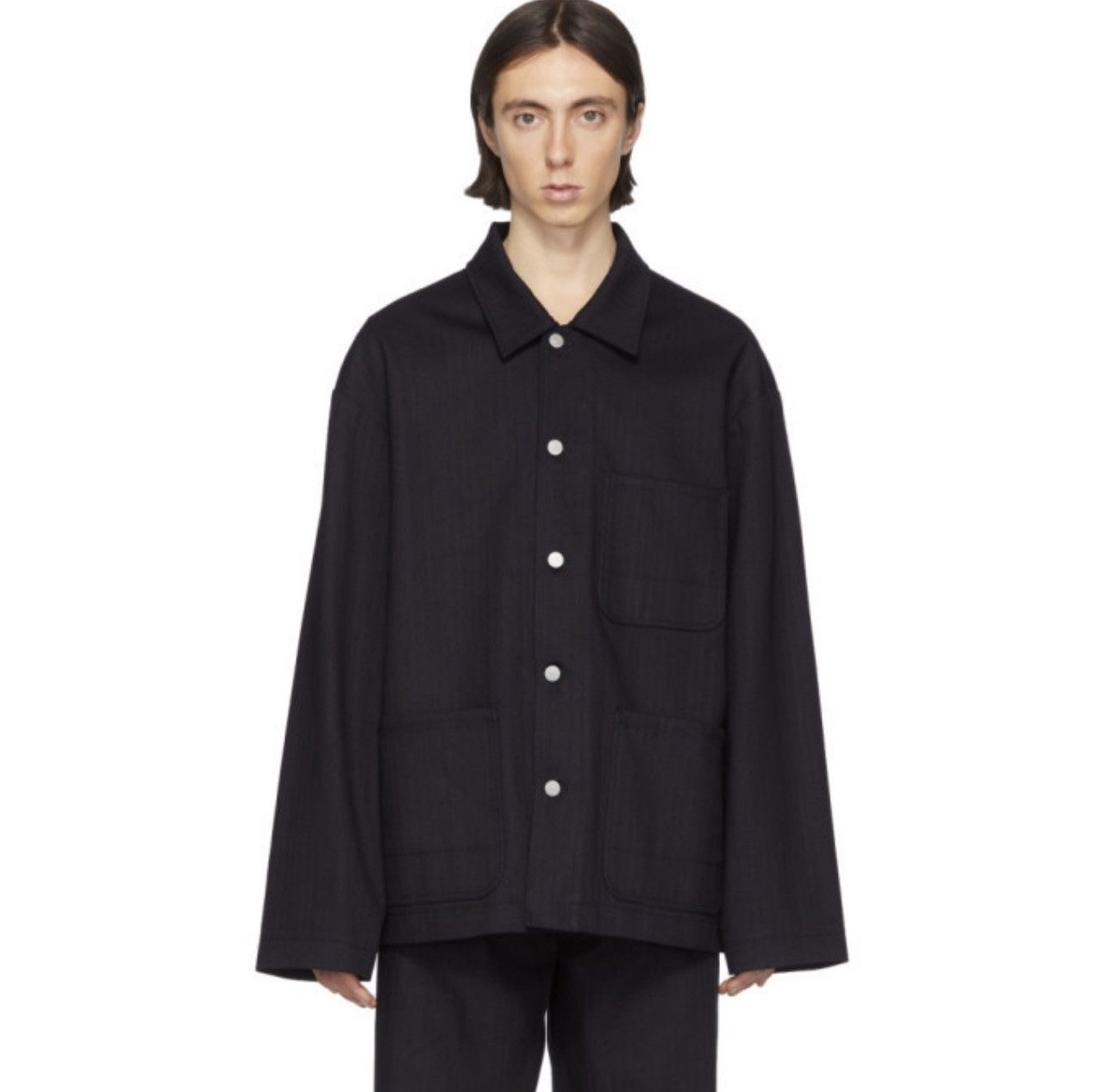 Maison Margiela Maison Margiela Herringbone Chore Work Jacket Size US L / EU 52-54 / 3 - 15 Thumbnail