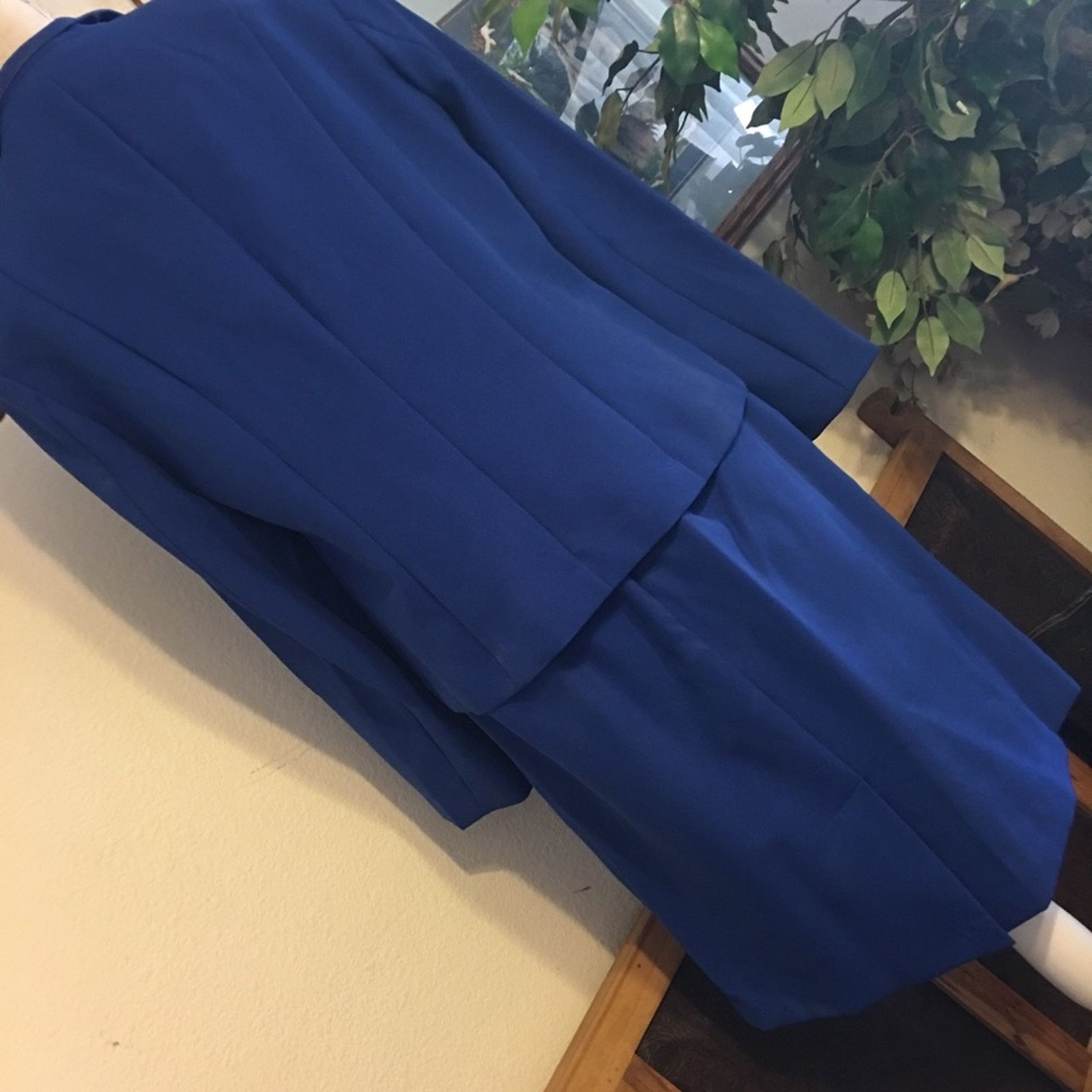 Other Metro Style royal blue skirt set NWOT 10 Size L / US 10 / IT 46 - 3 Thumbnail