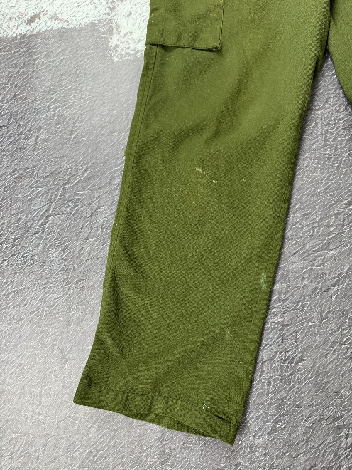 Vintage Vintage 80s Militari Utility Khaki Army distressed cargo Size US 32 / EU 48 - 4 Thumbnail
